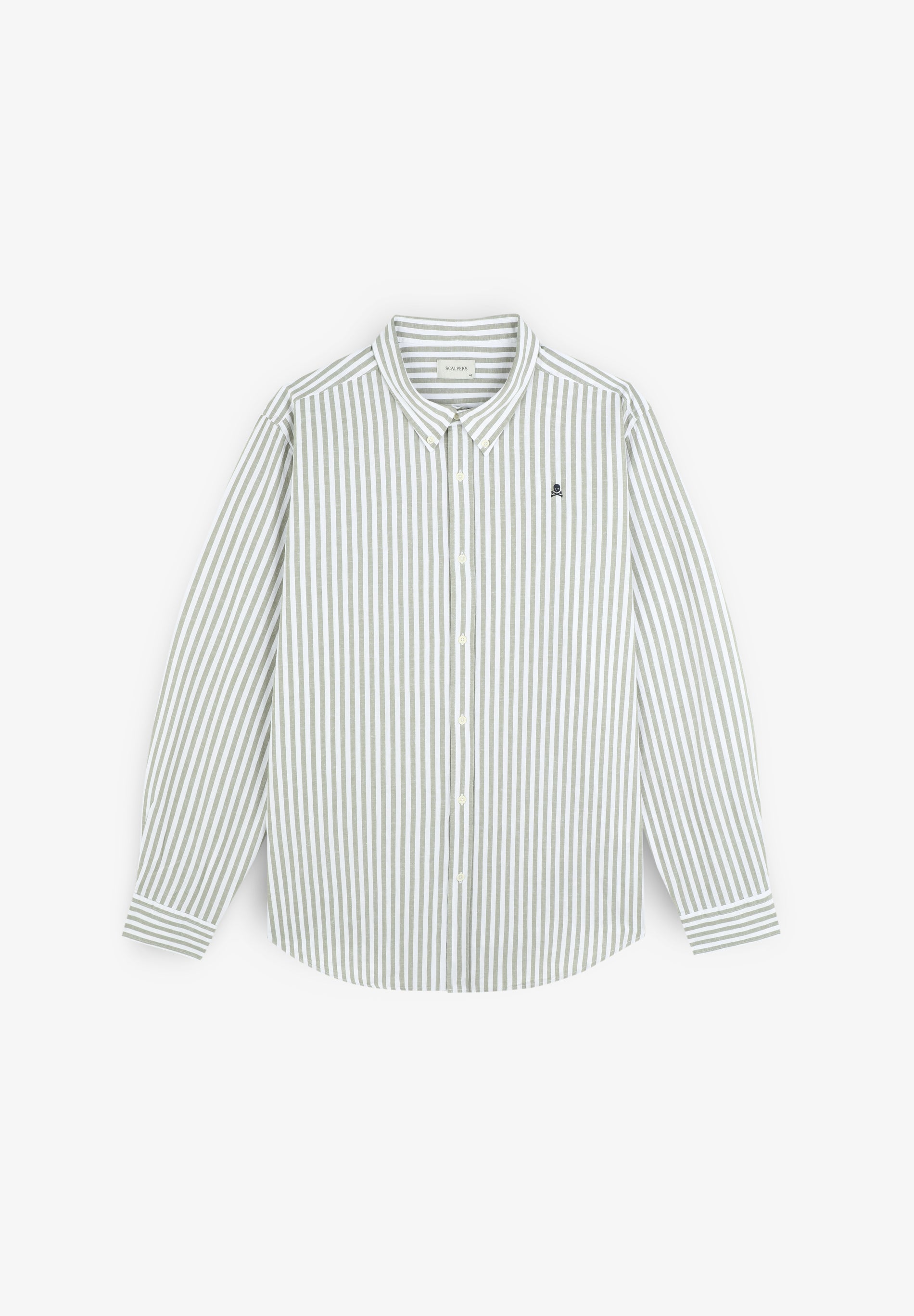 CAMISA RAYAS CUELLO BOTONES