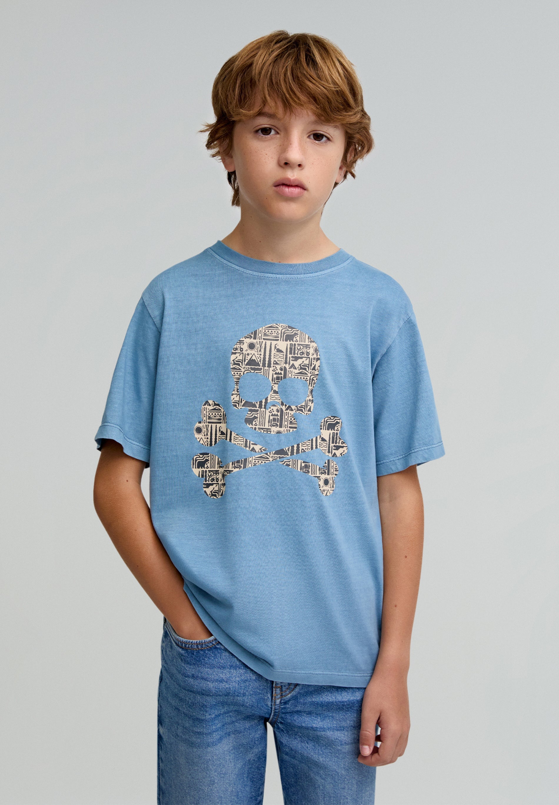 CAMISETA LAVADA CALAVERA