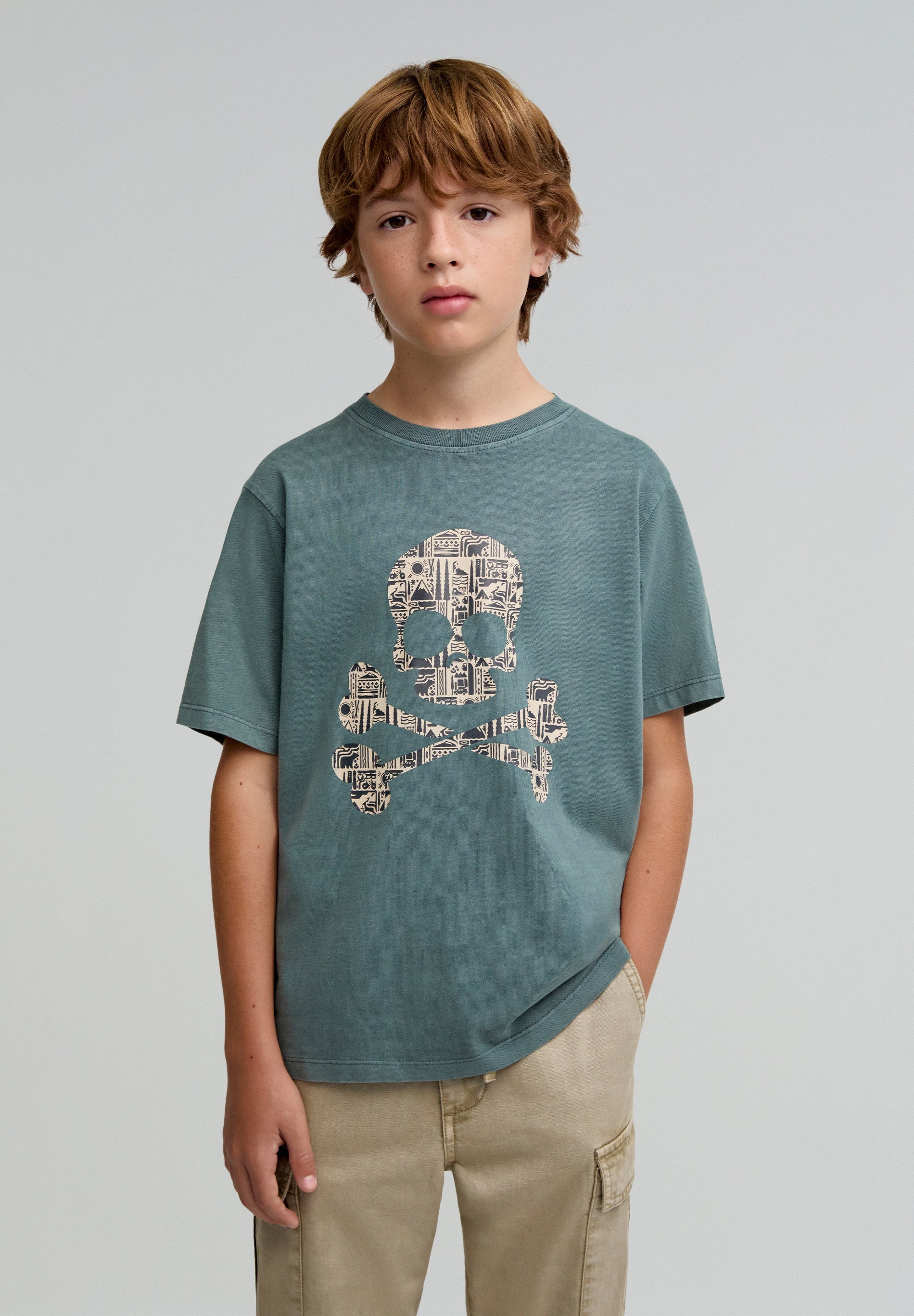 CAMISETA LAVADA CALAVERA