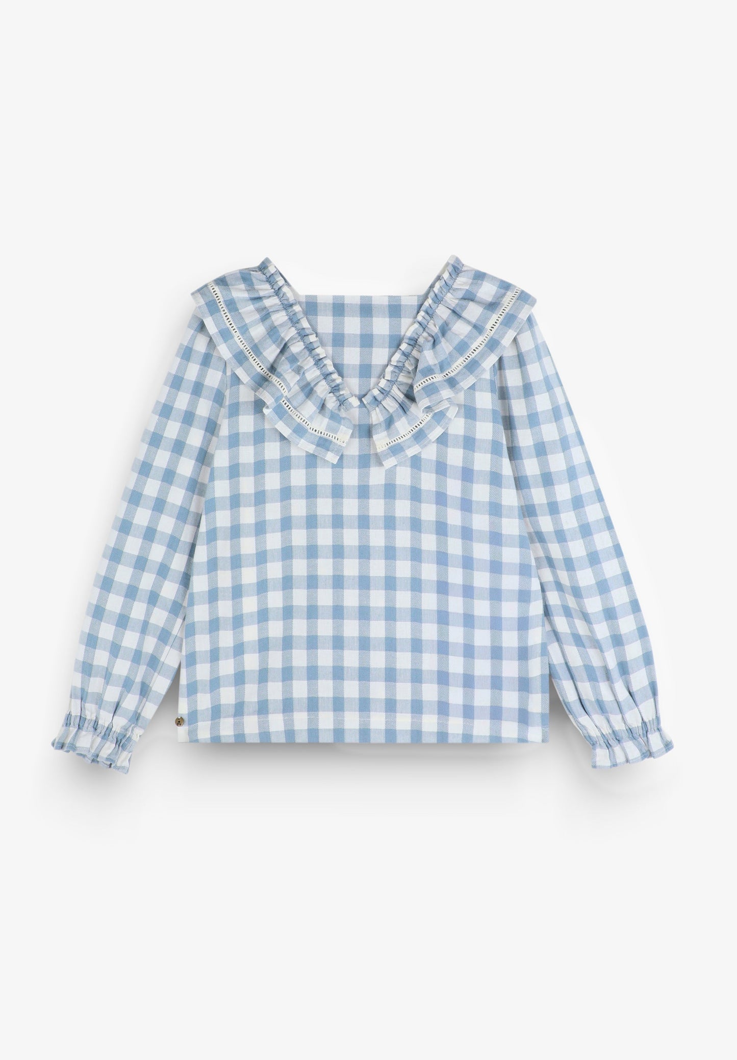 BLUSA VICHY VOLANTES