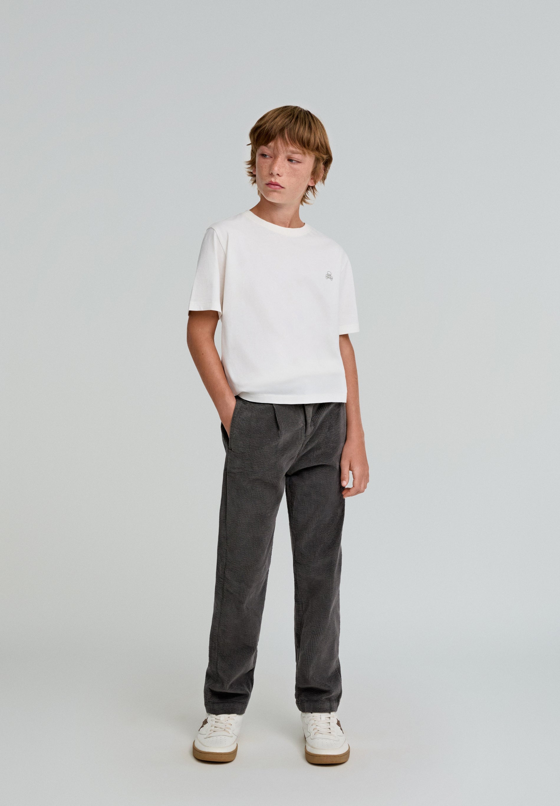 PANTALÓN PANA CINTURA ELÁSTICA