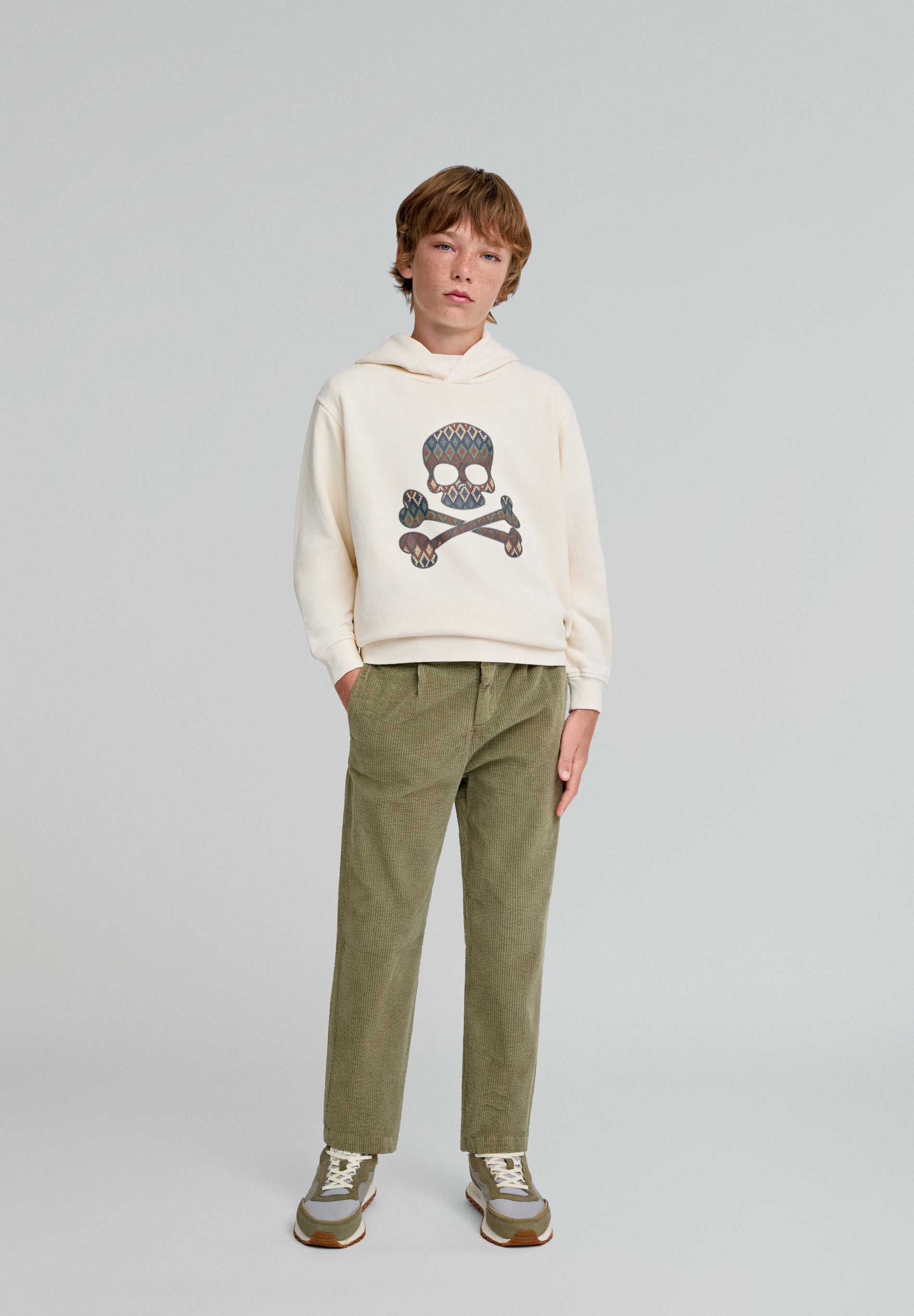 PANTALÓN PANA CINTURA ELÁSTICA