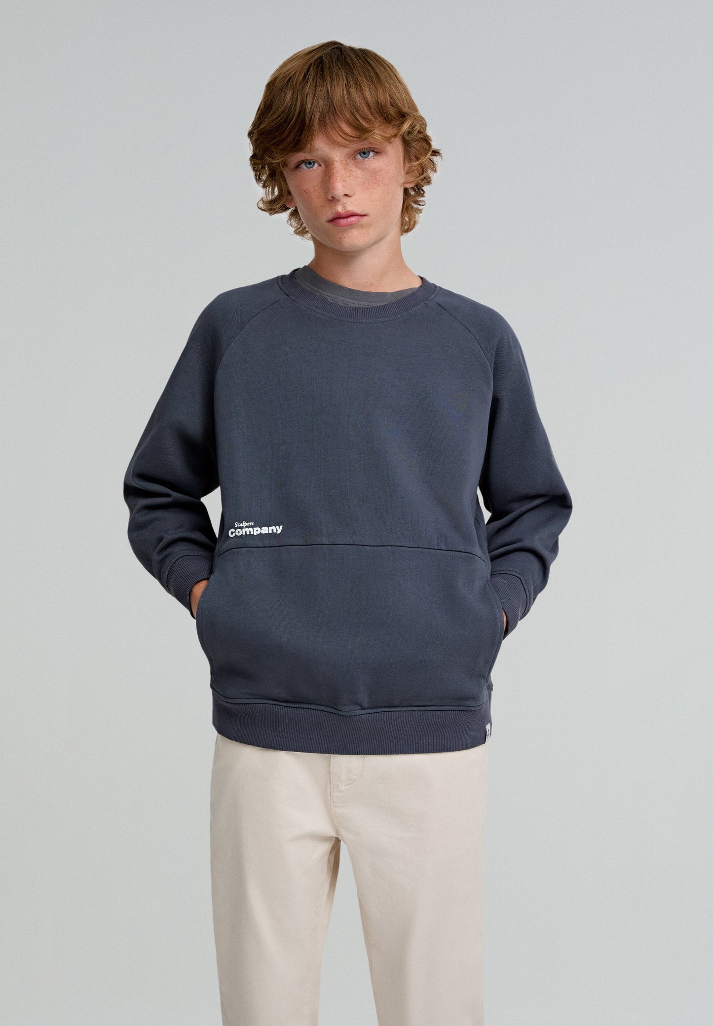 SUDADERA CORTE BOLSILLO CANGURO
