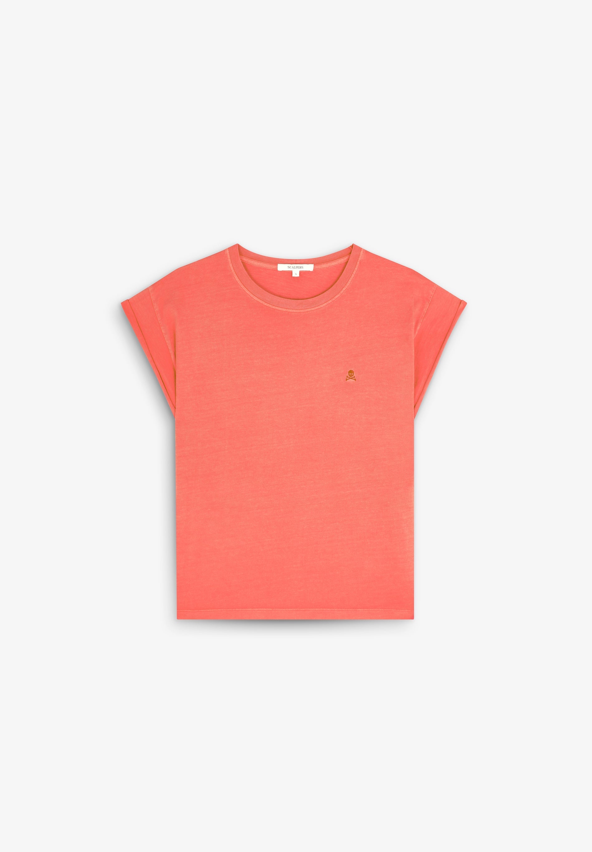 POLERA CALAVERA BORDADA TONO