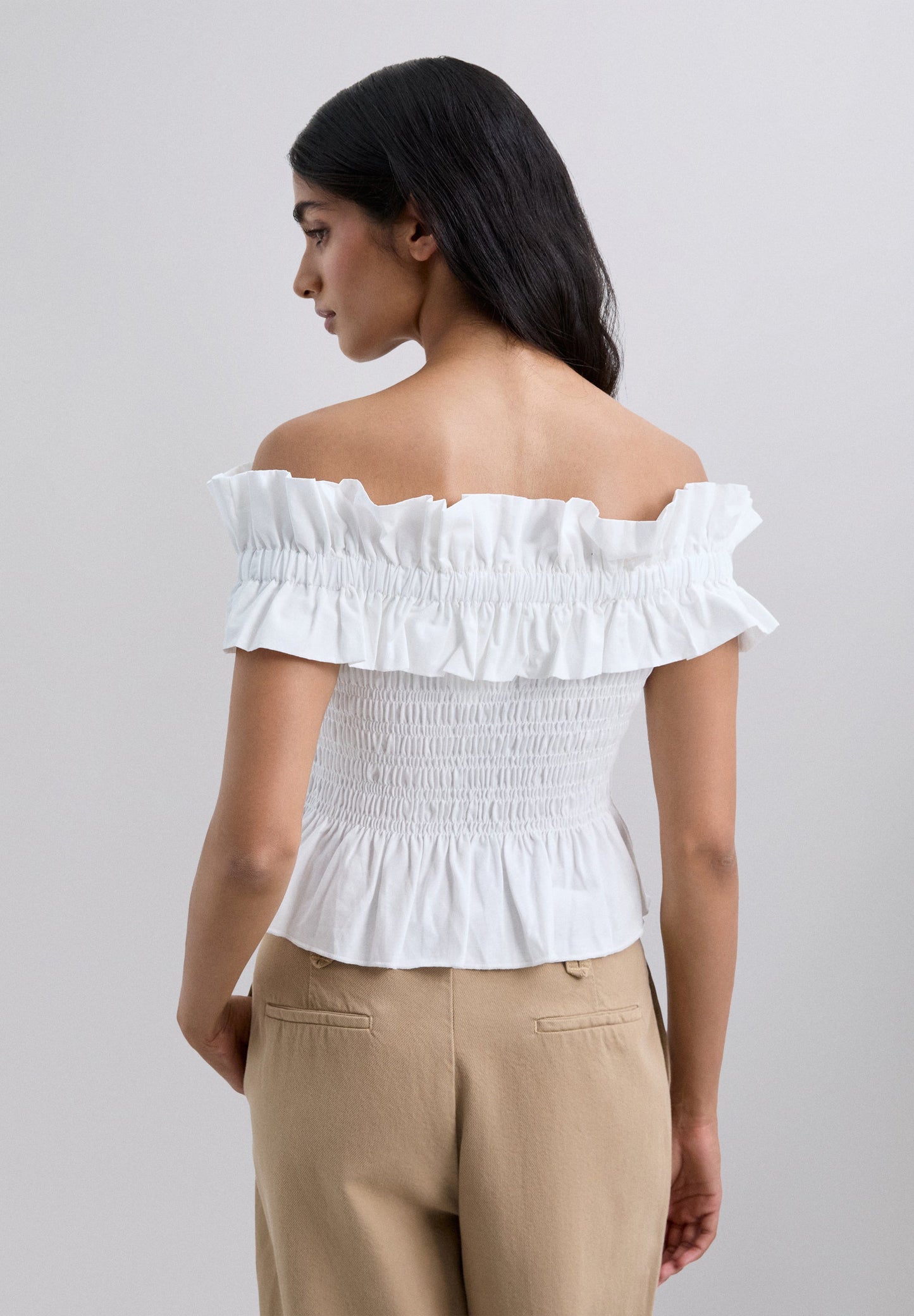TOP FRUNCE VOLANTES ABEJA