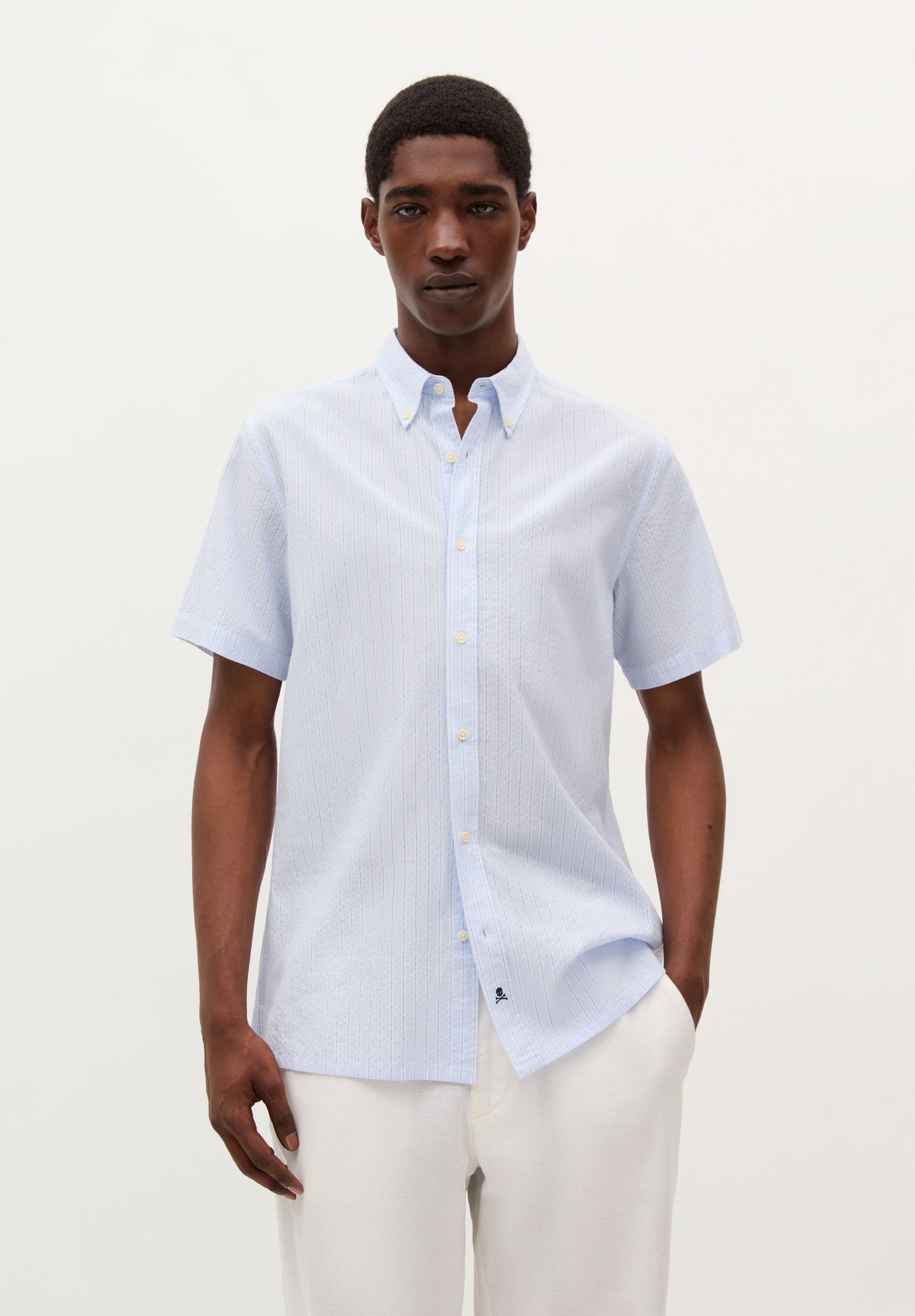 CAMISA MANGA CORTA SEERSUCKER