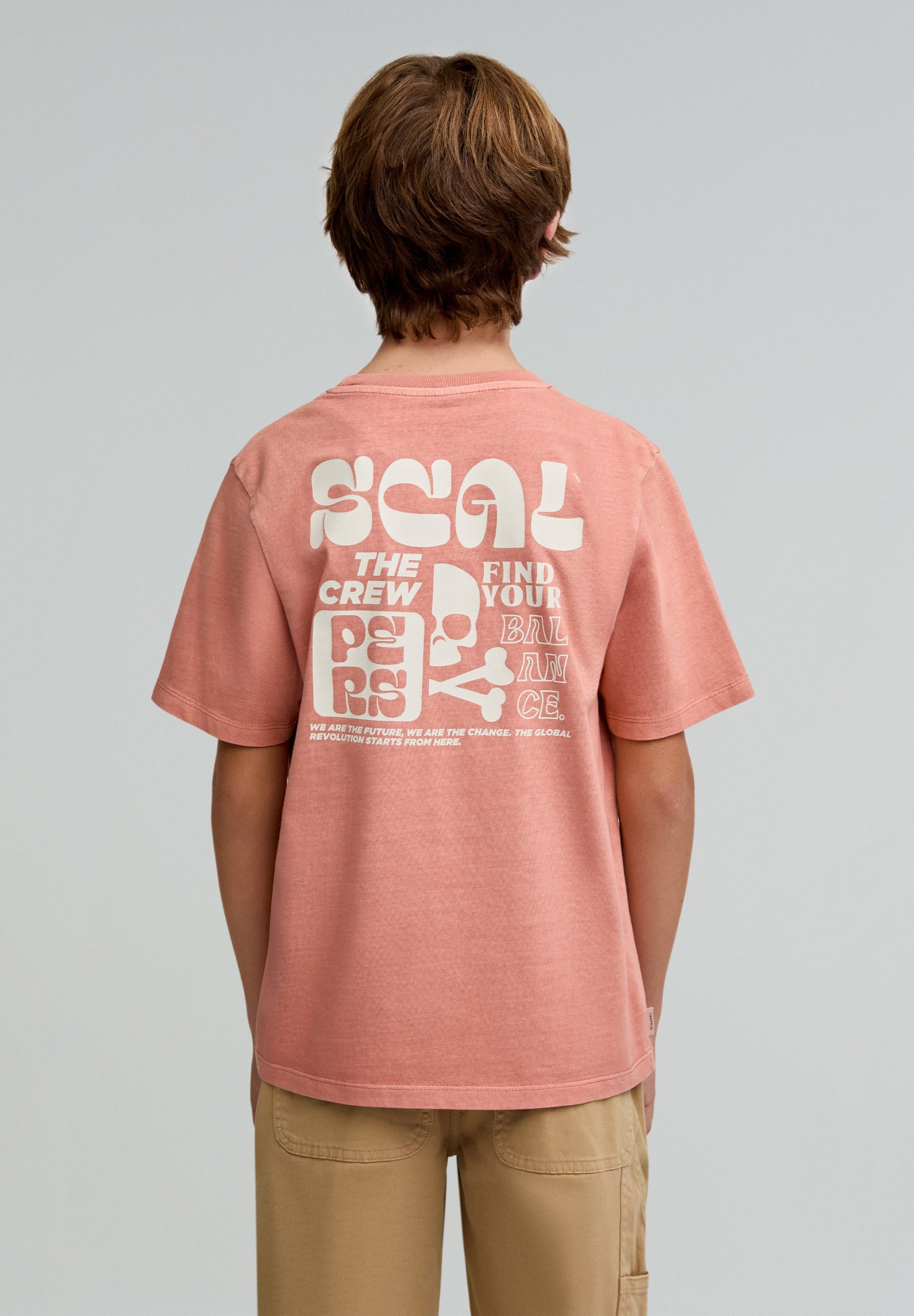 CAMISETA PRINT CONTRASTE