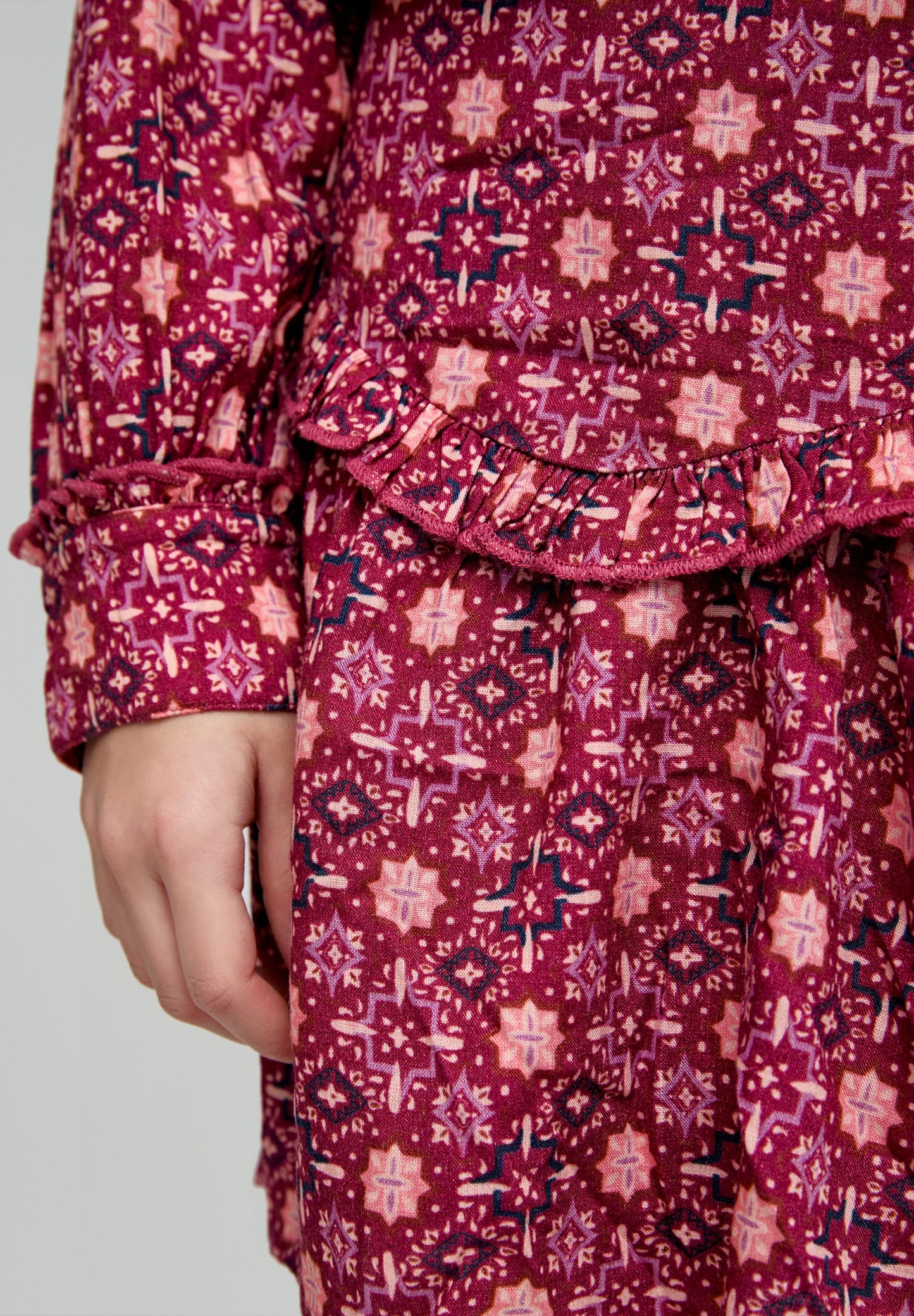 FALDA MINI PRINT VOLANTES