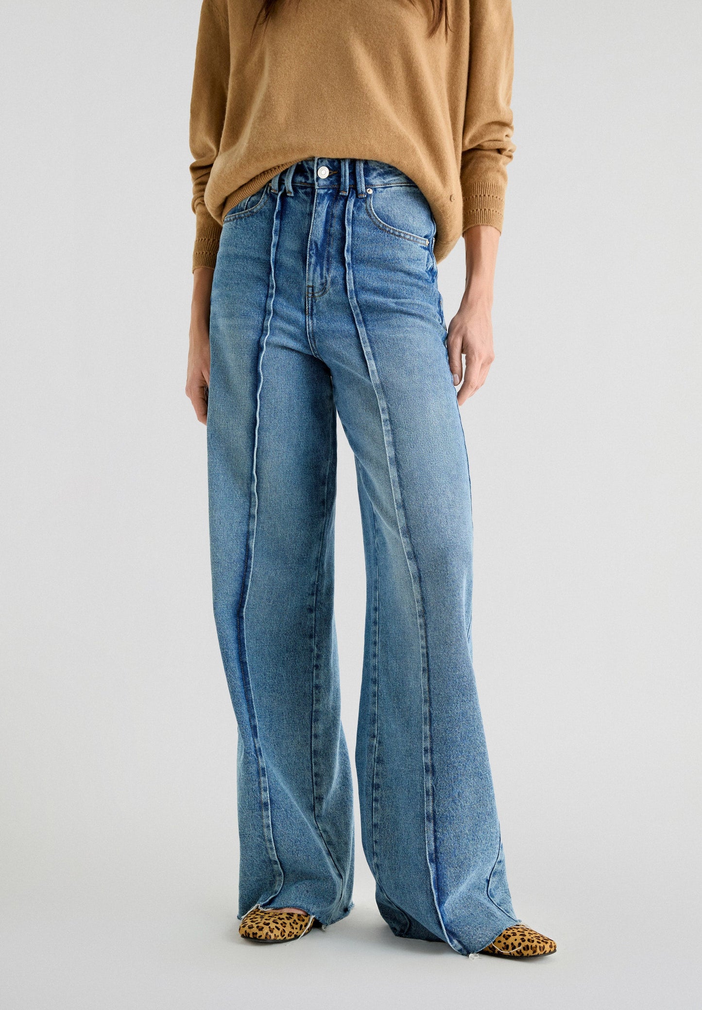 JEANS FULL LENGTH COSTURA