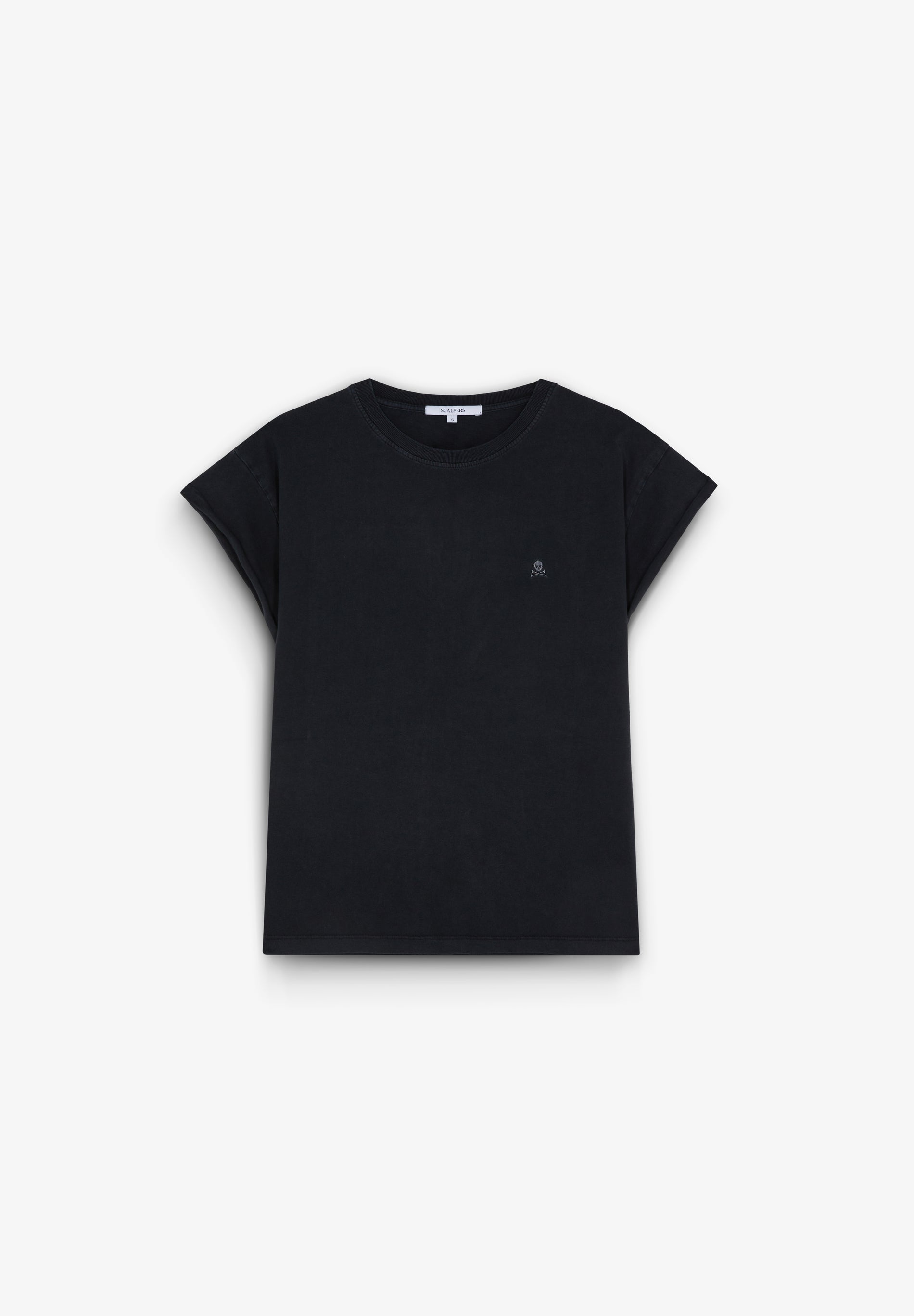 POLERA CALAVERA BORDADA