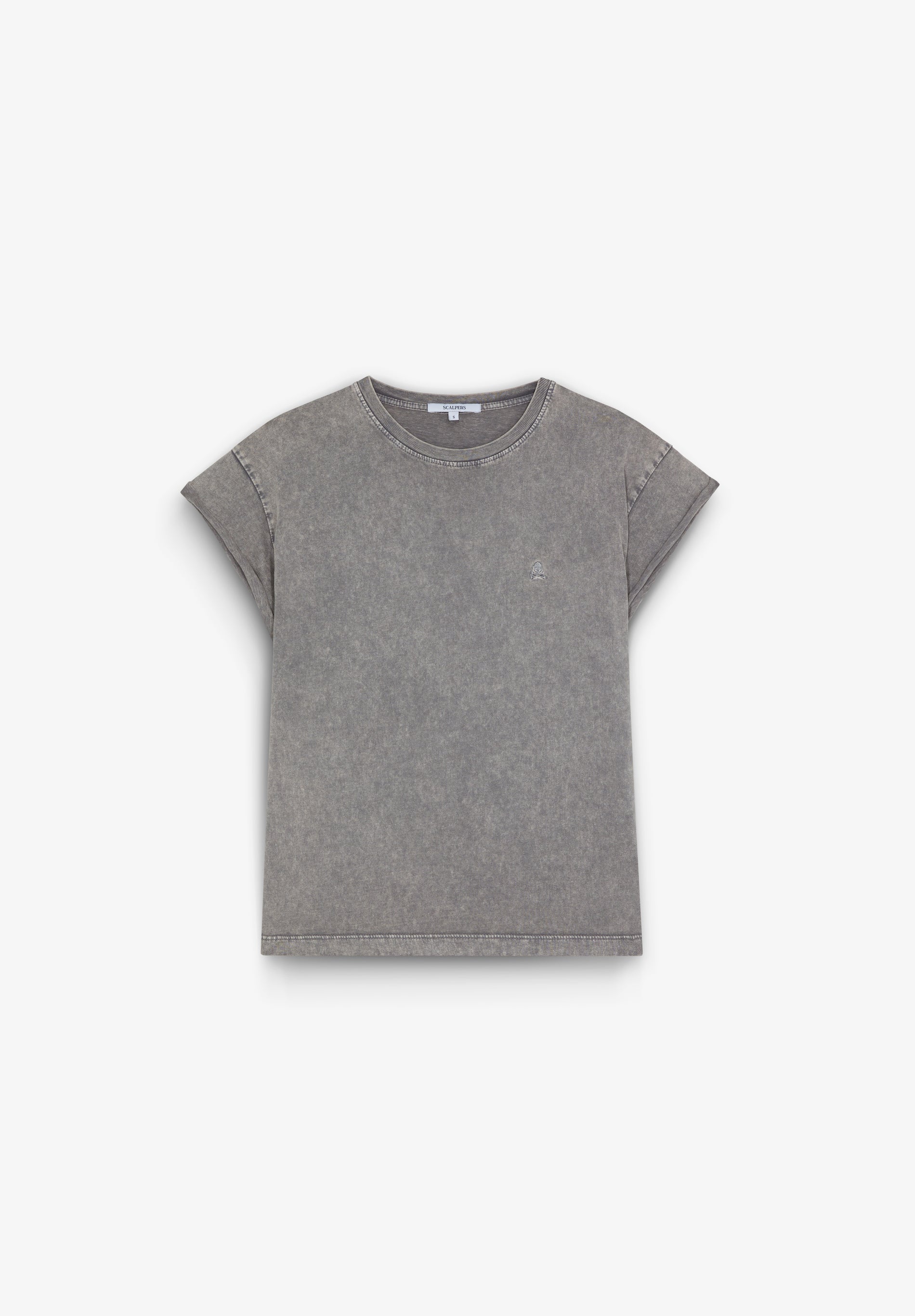 POLERA CALAVERA BORDADA