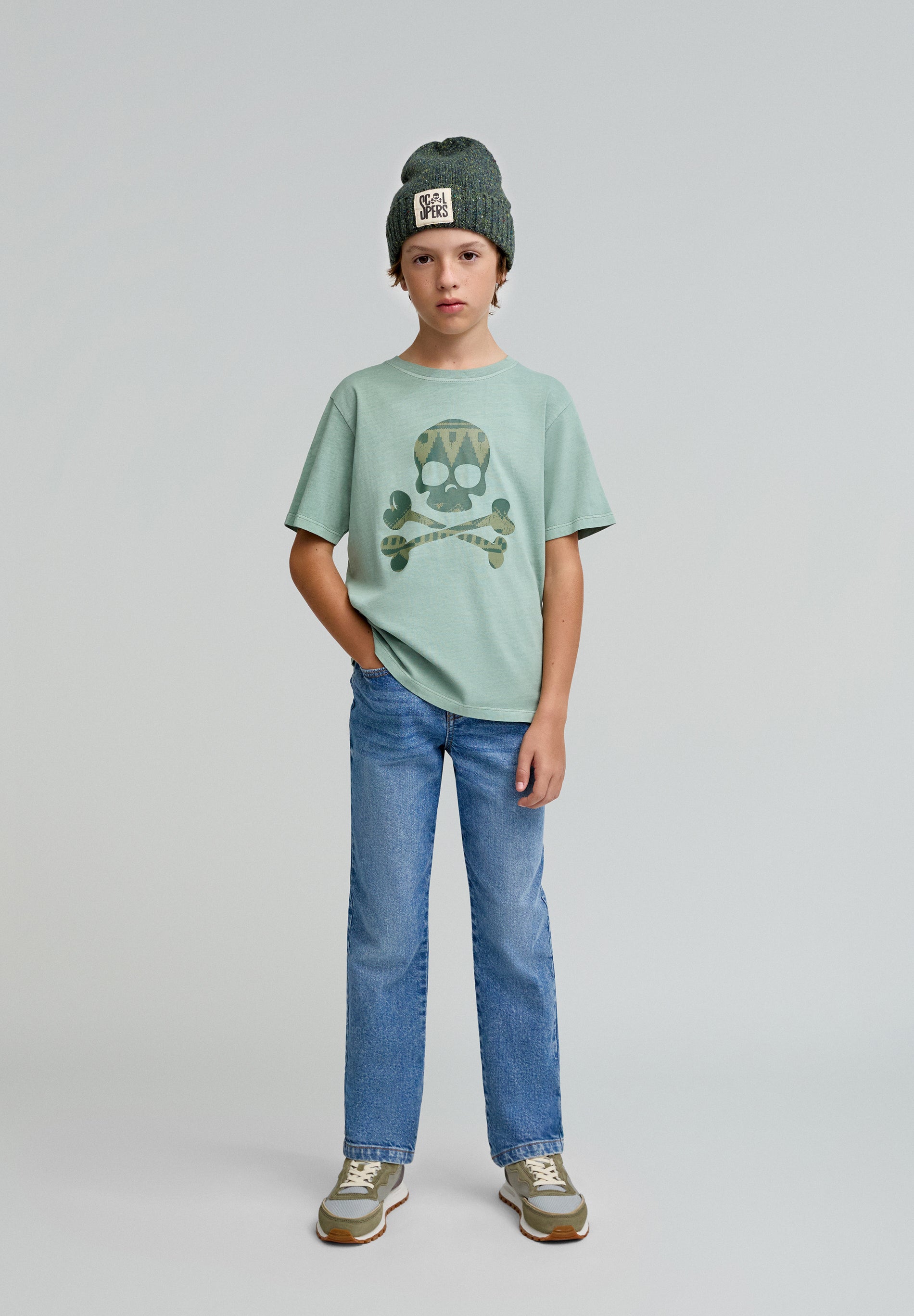 CAMISETA CALAVERA ÉTNICA