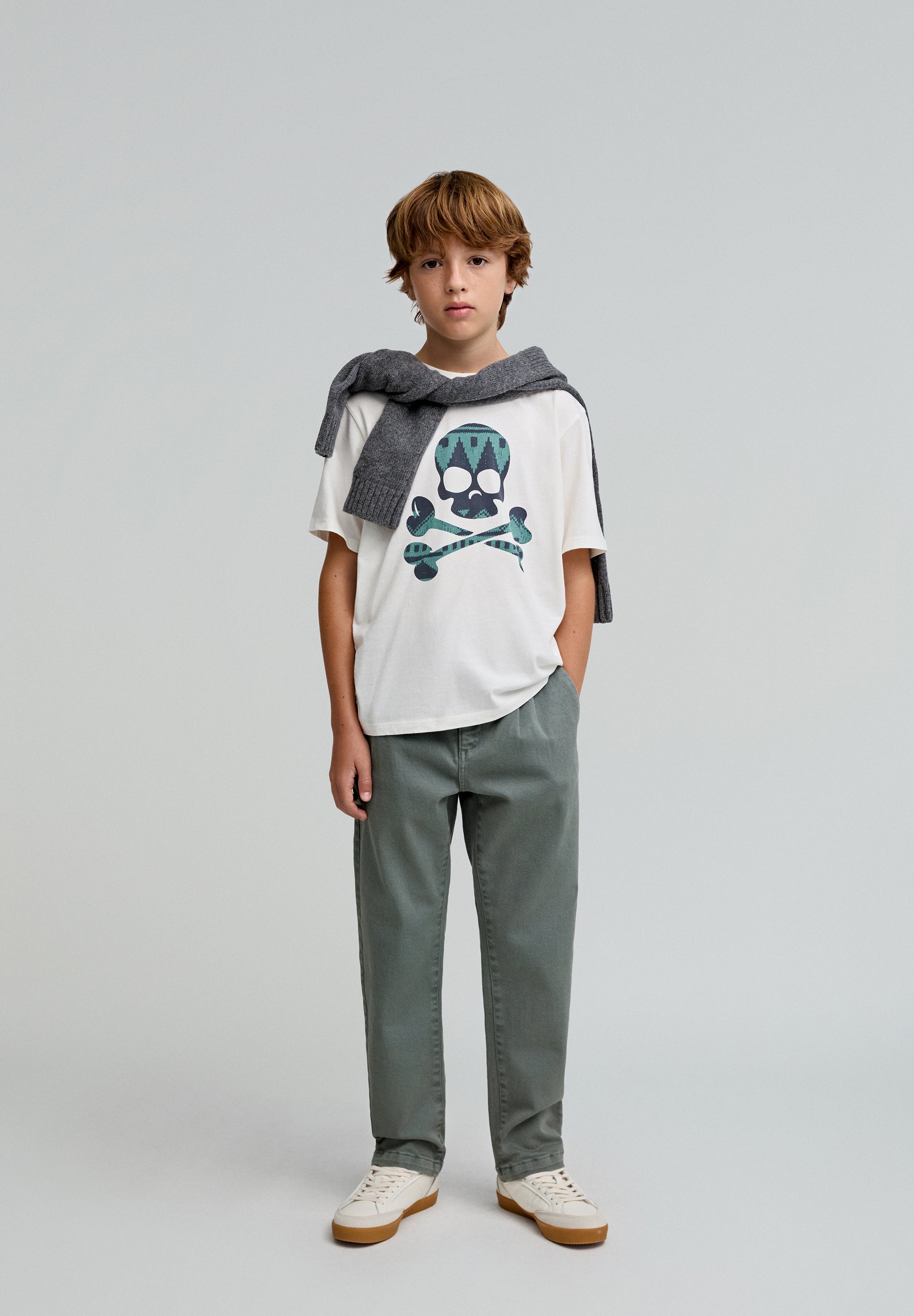 CAMISETA CALAVERA ÉTNICA