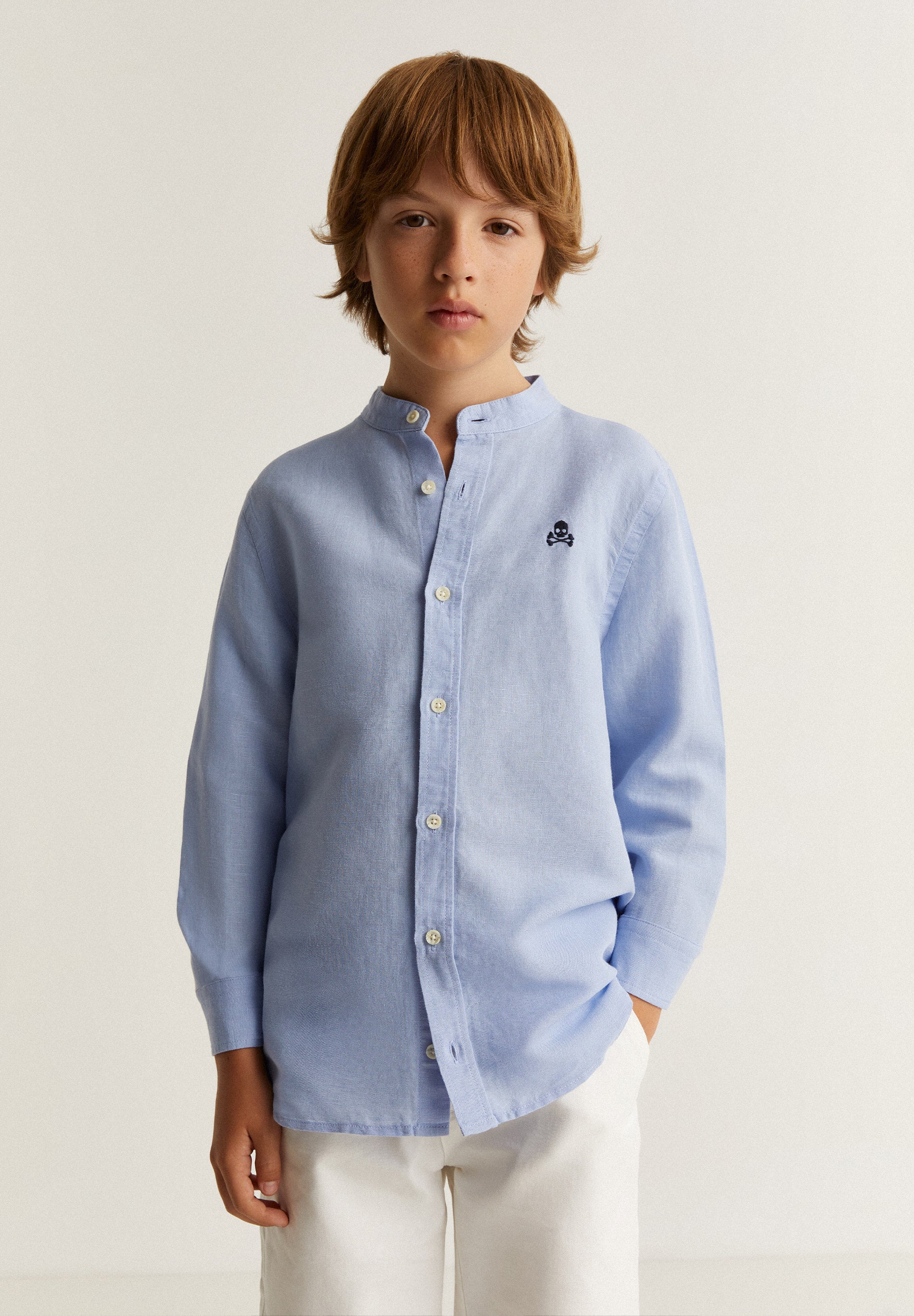 CAMISA CUELLO MAO CALAVERA