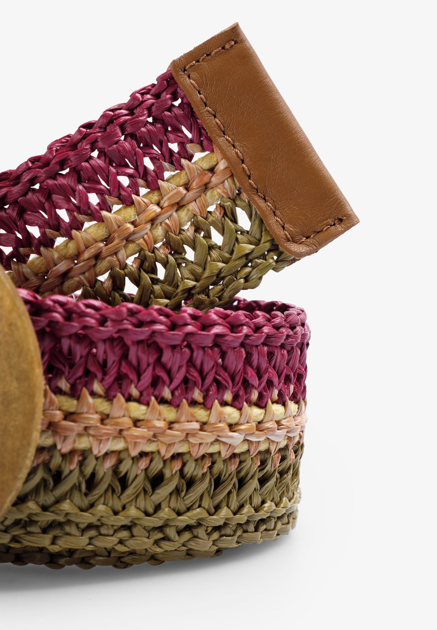 CINTURÓN RAFIA MULTICOLOR