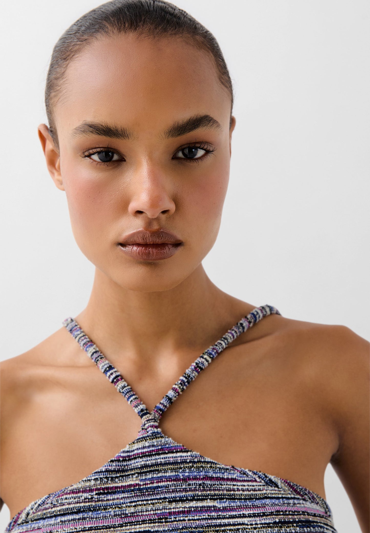 TOP HALTER RÚSTICO LUREX