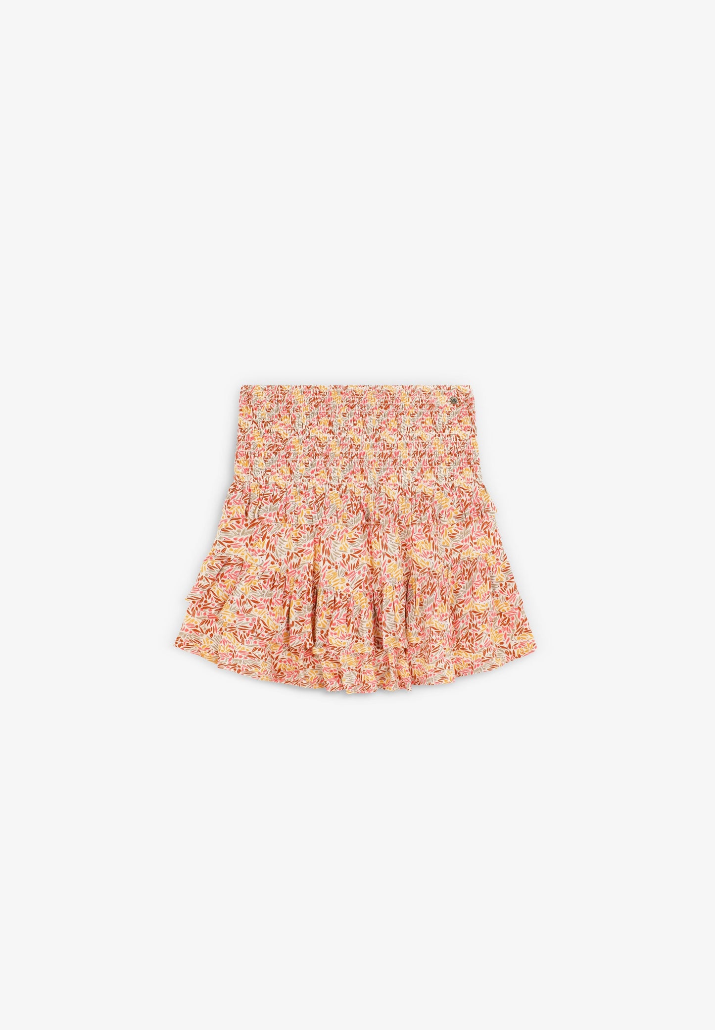 FALDA MINI FLORES VOLANTES
