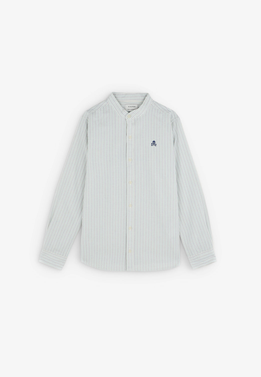 CAMISA RAYAS CUELLO MAO - Scalpers