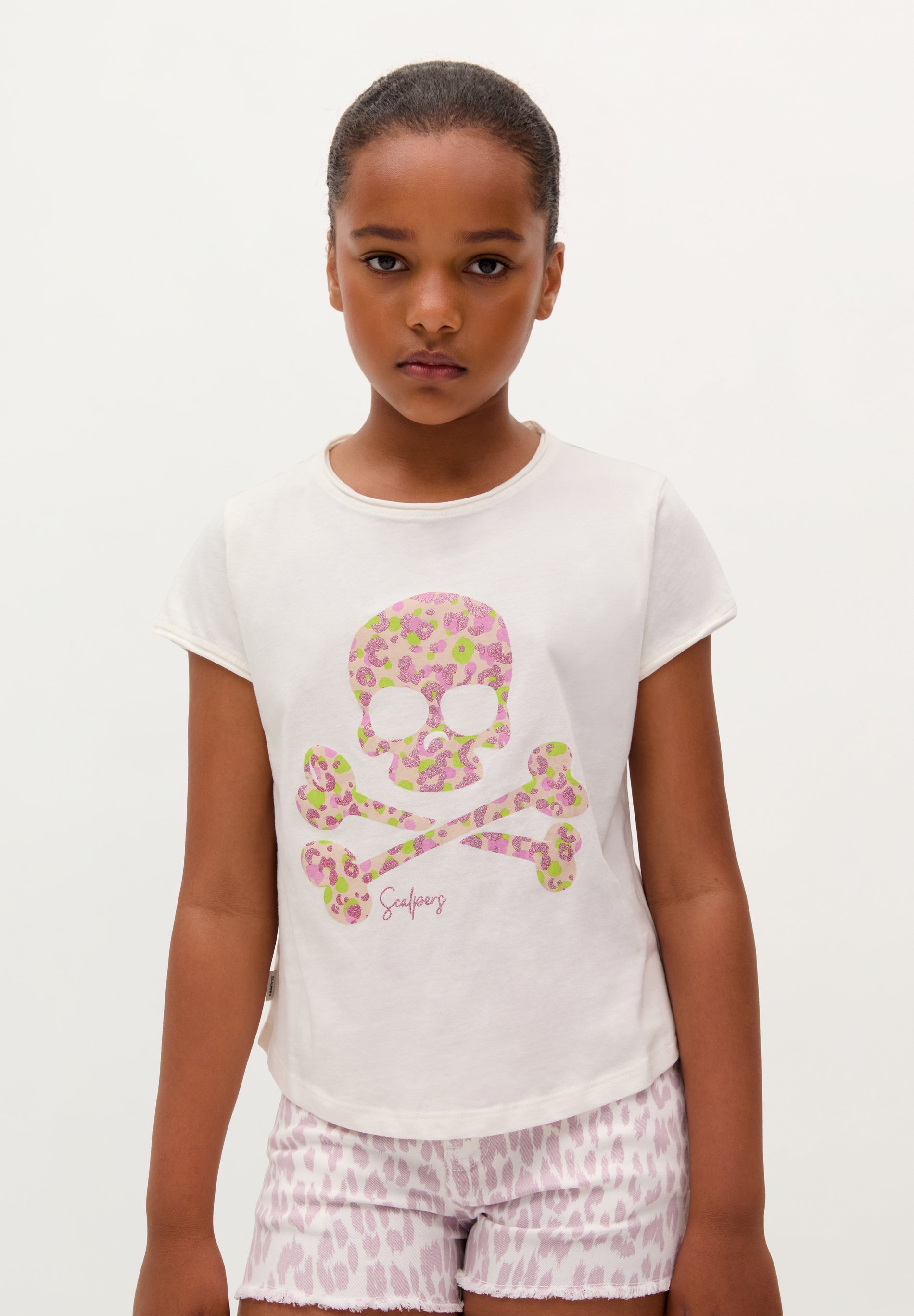 POLERA SKULL GLITTER