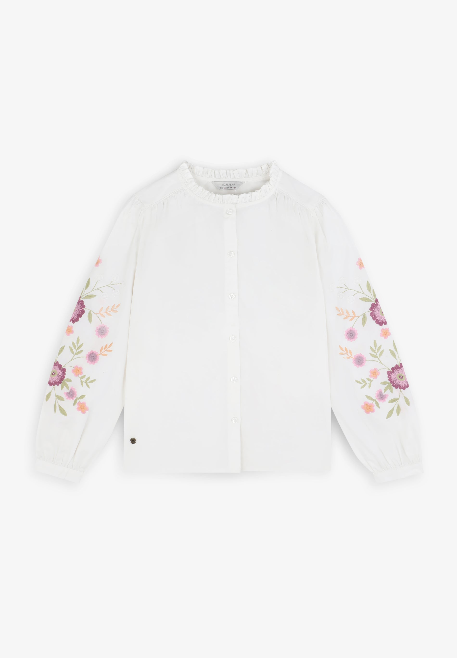 BLUSA FLORES BORDADAS