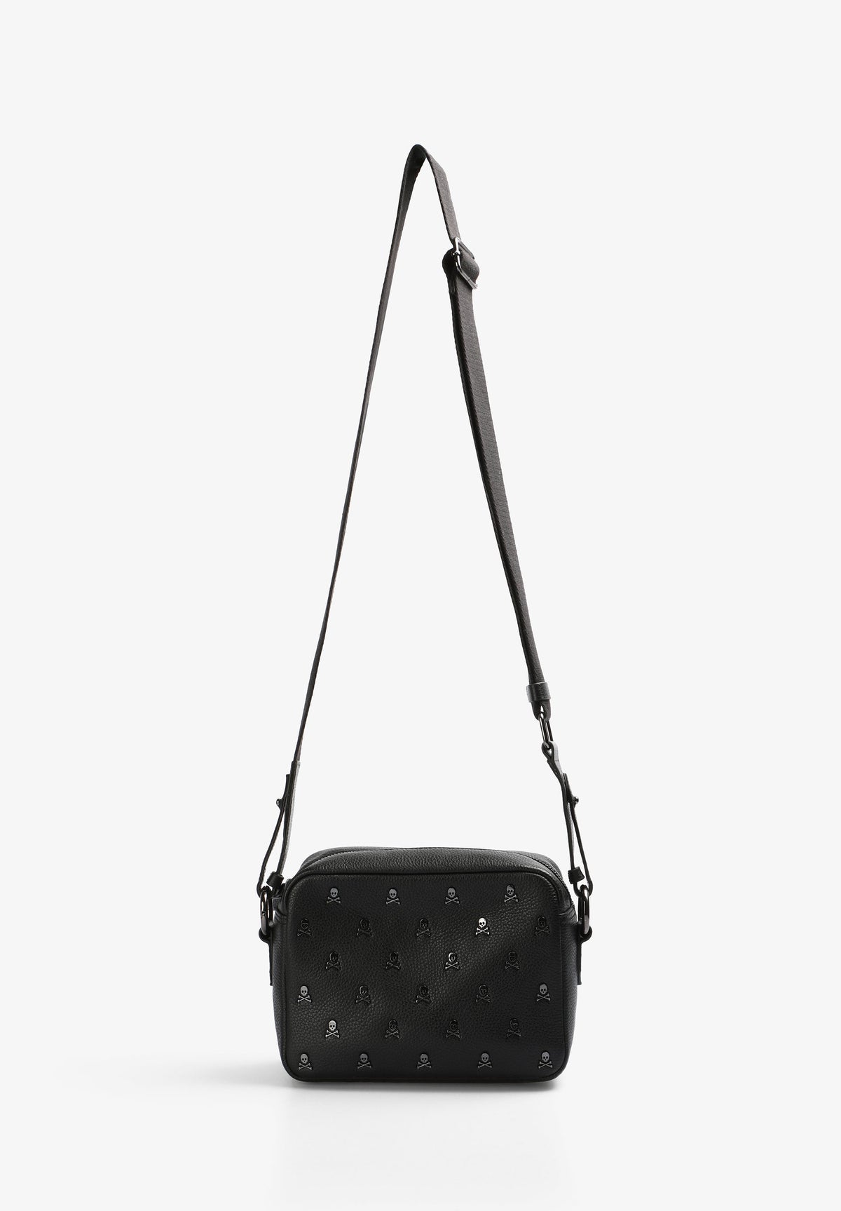 BOLSO PIEL BANDOLERA CALAVERAS ALL OVER - Scalpers