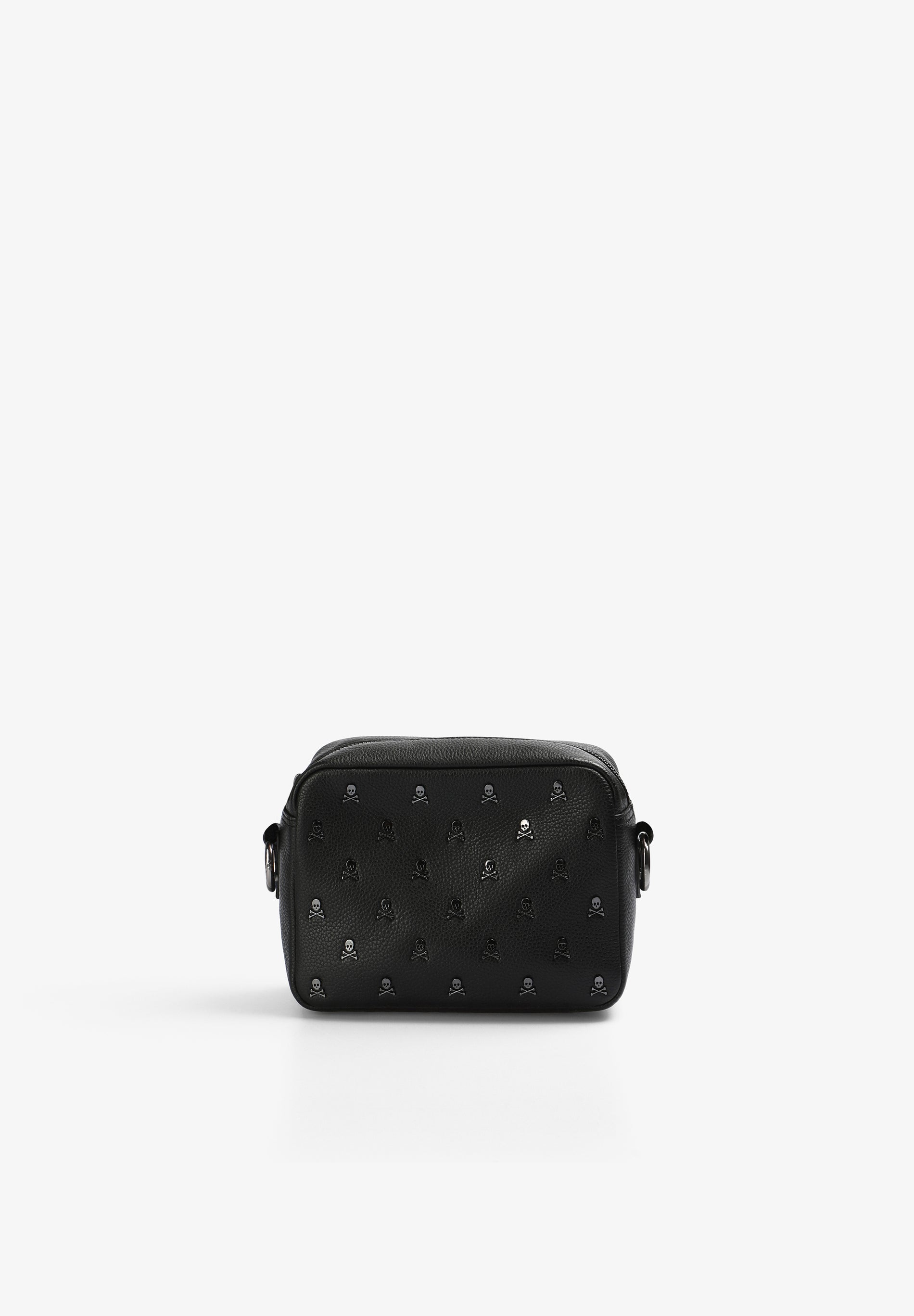 BOLSO PIEL BANDOLERA CALAVERAS ALL OVER - Scalpers