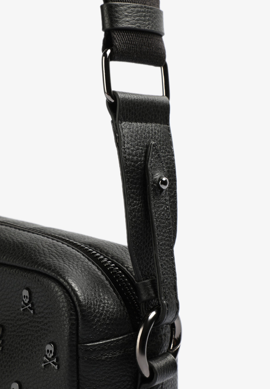 BOLSO PIEL BANDOLERA CALAVERAS ALL OVER - Scalpers