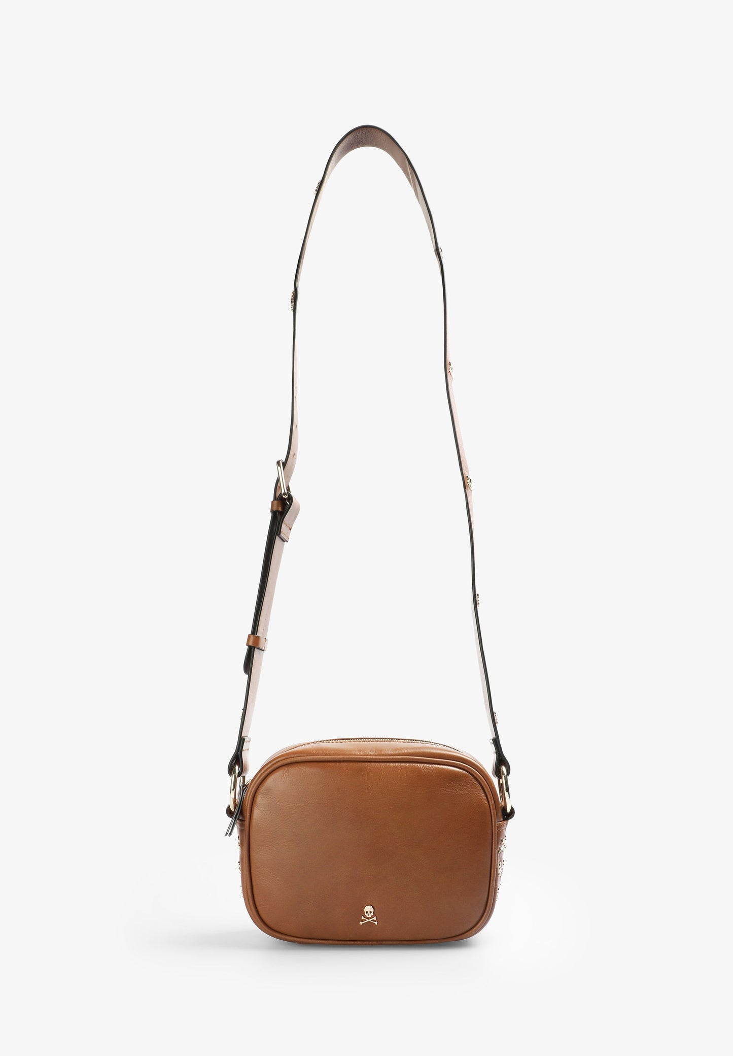 BOLSO BANDOLERA PIEL CALAVERA - Scalpers