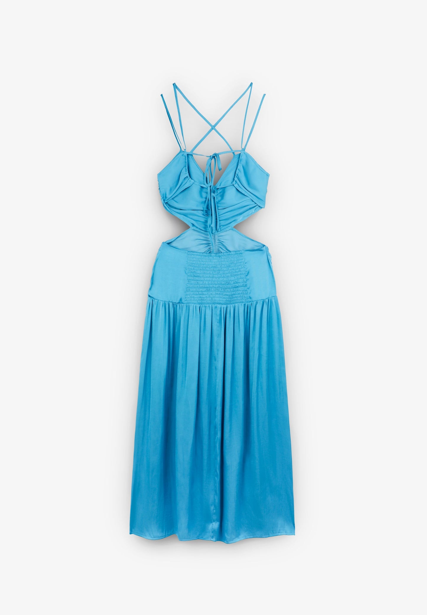 VESTIDO SATINADO ABERTURAS