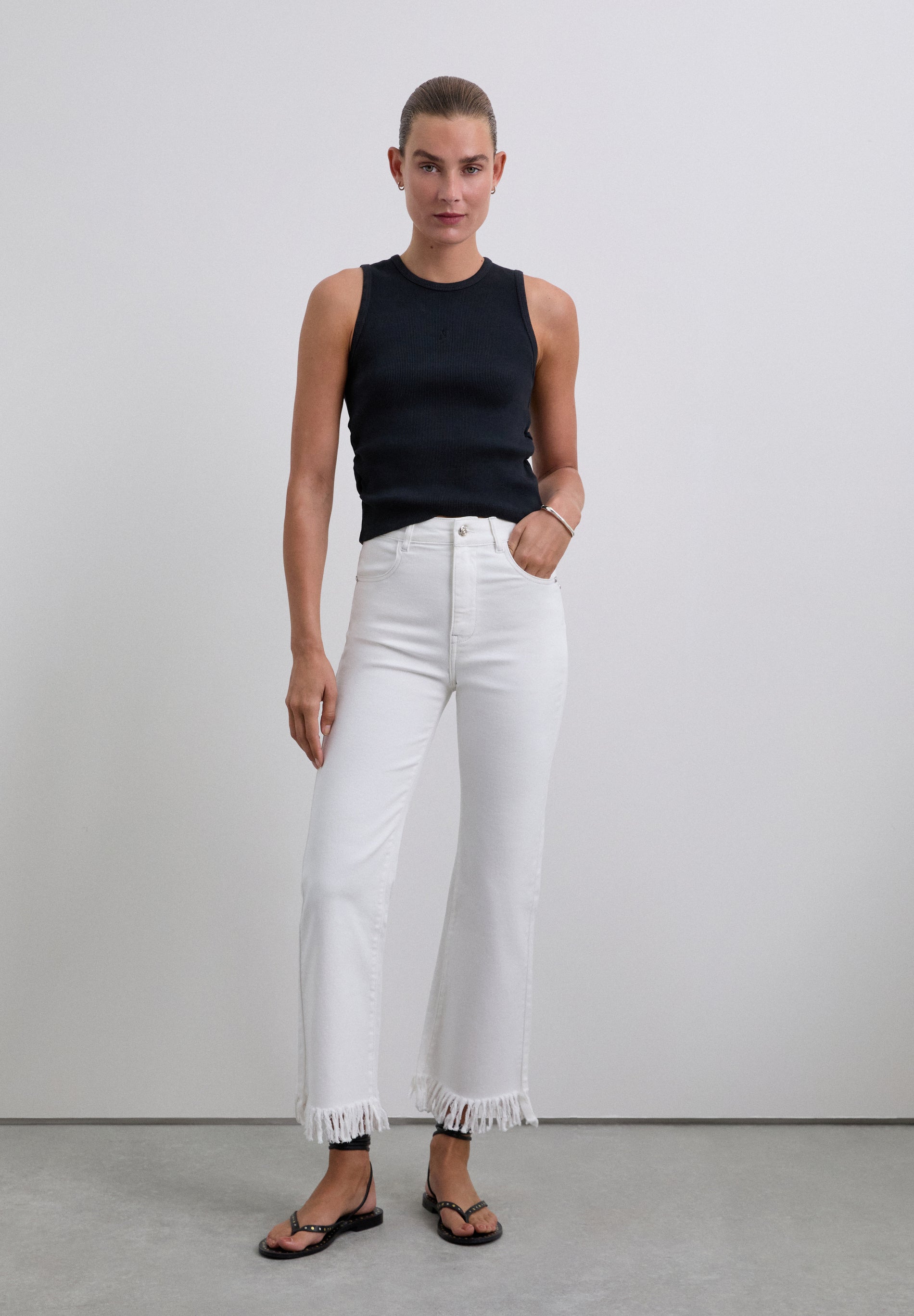 PANTALÓN DENIM FLECOS - Scalpers