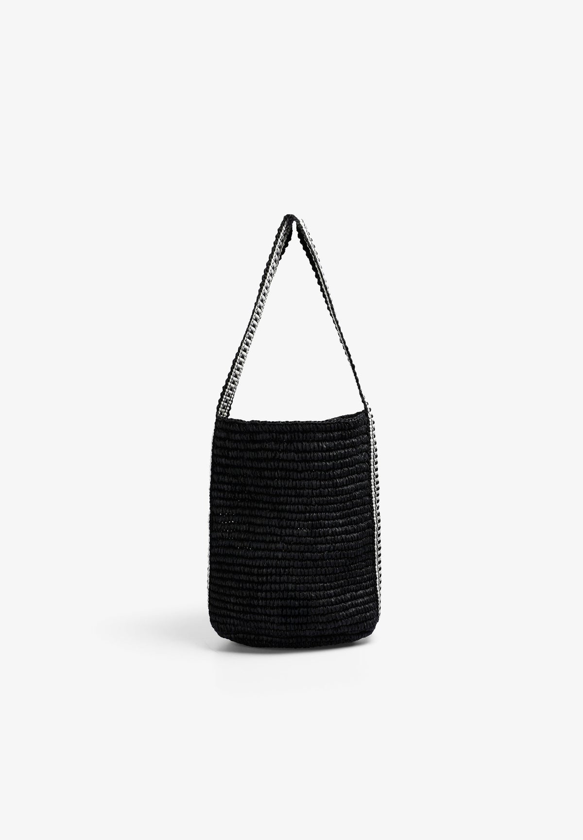 BOLSO CUBO RAFIA BICOLOR