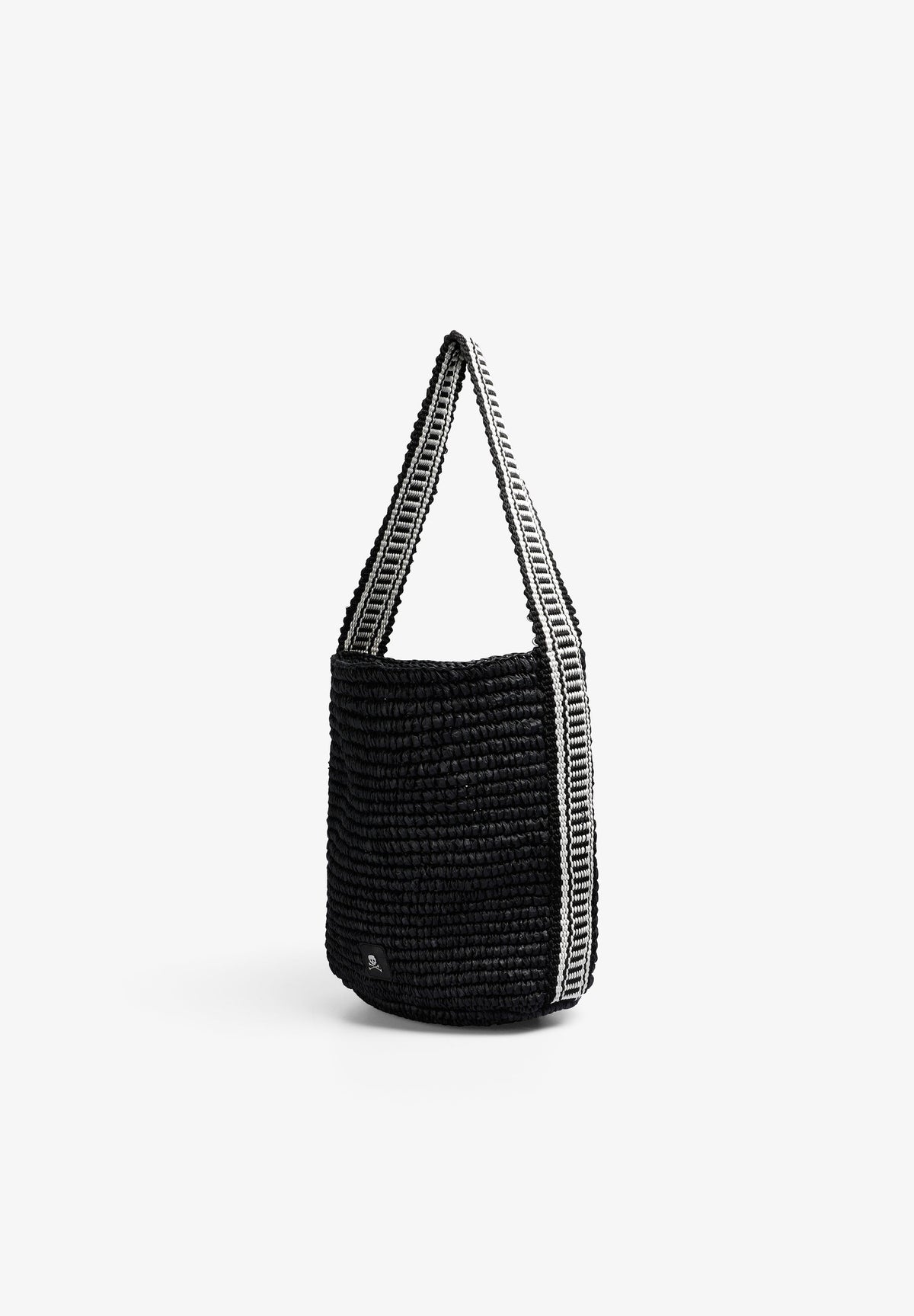 BOLSO CUBO RAFIA BICOLOR