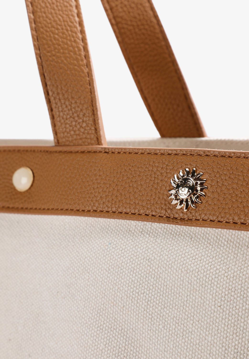 BOLSO SHOPPER CANVAS TACHUELAS - Scalpers