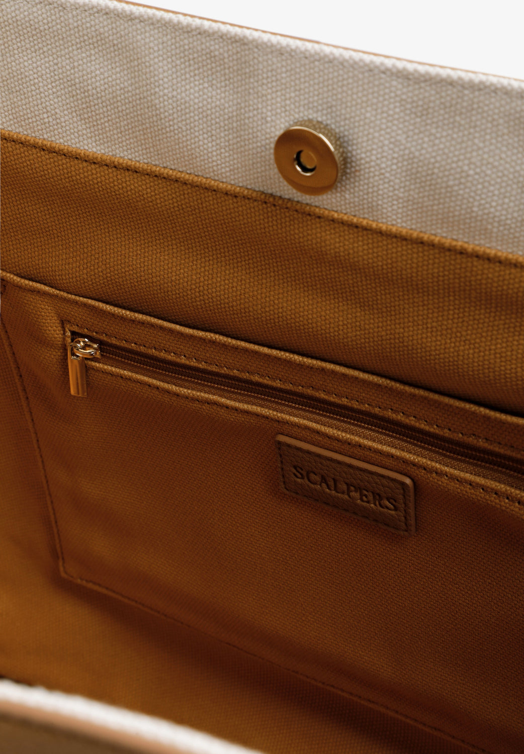 BOLSO SHOPPER CANVAS TACHUELAS - Scalpers