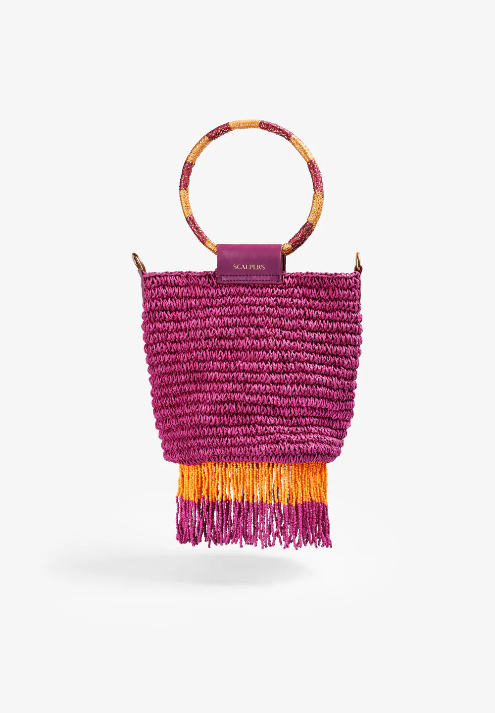 SCPAR BEADS FRINGED BAG