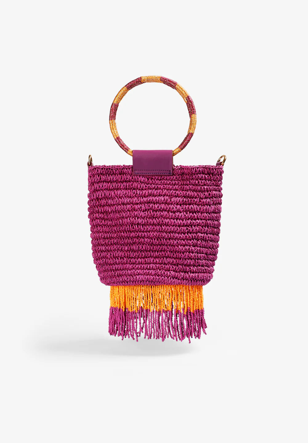 SCPAR BEADS FRINGED BAG