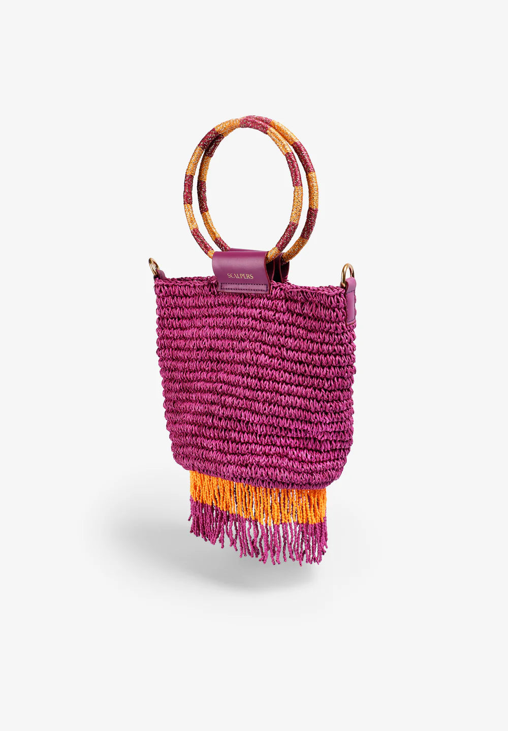 SCPAR BEADS FRINGED BAG