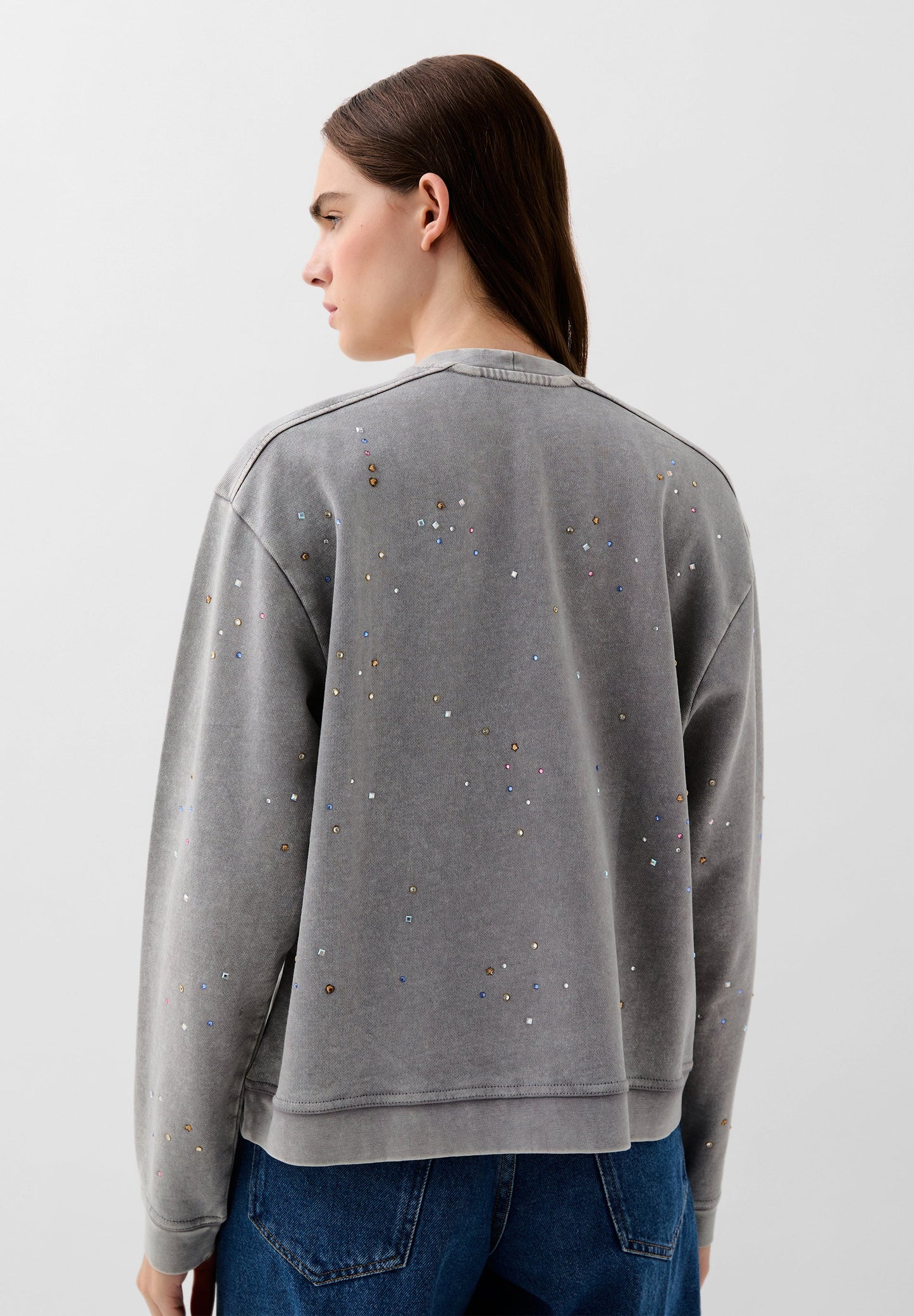 SUDADERA EFECTO LAVADO STRASS - Scalpers