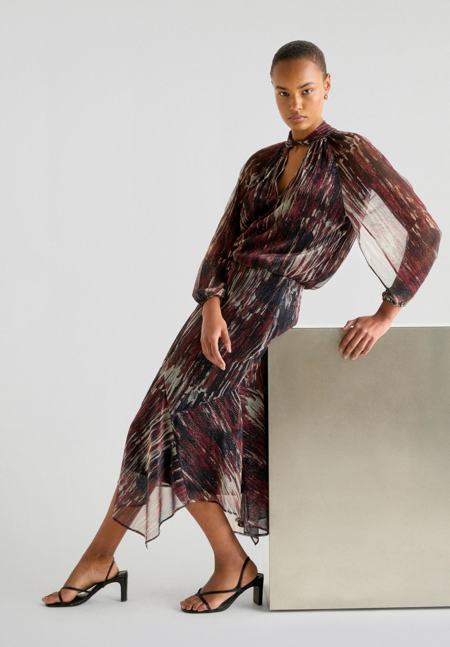 FALDA MIDI LUREX