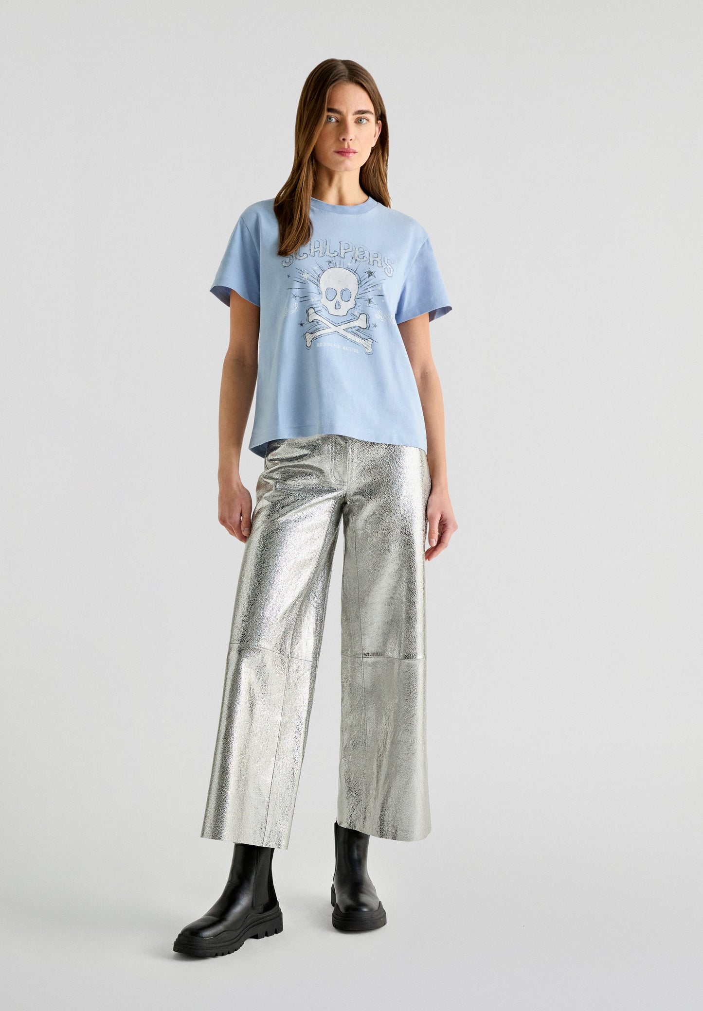 POLERA PRINT CALAVERA ESTRELLAS