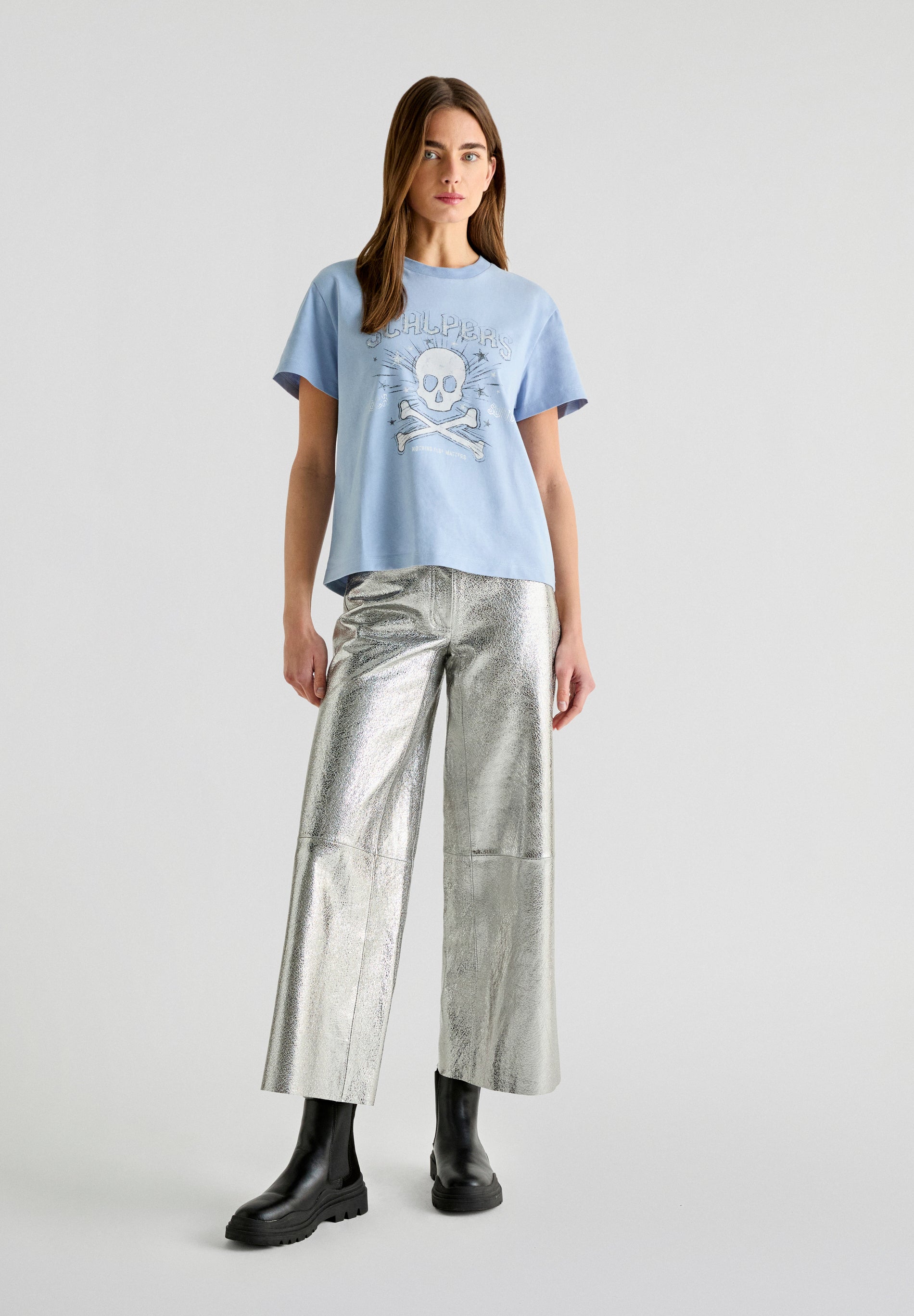 POLERA PRINT CALAVERA ESTRELLAS