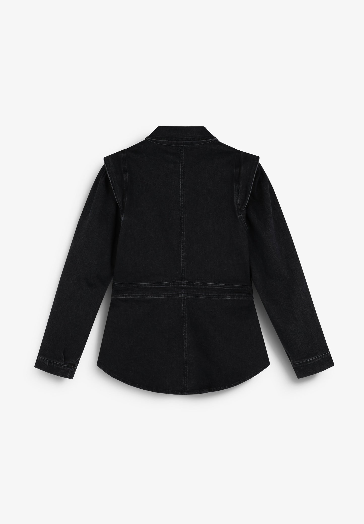 CAMISA DENIM MANGA ABULLONADA