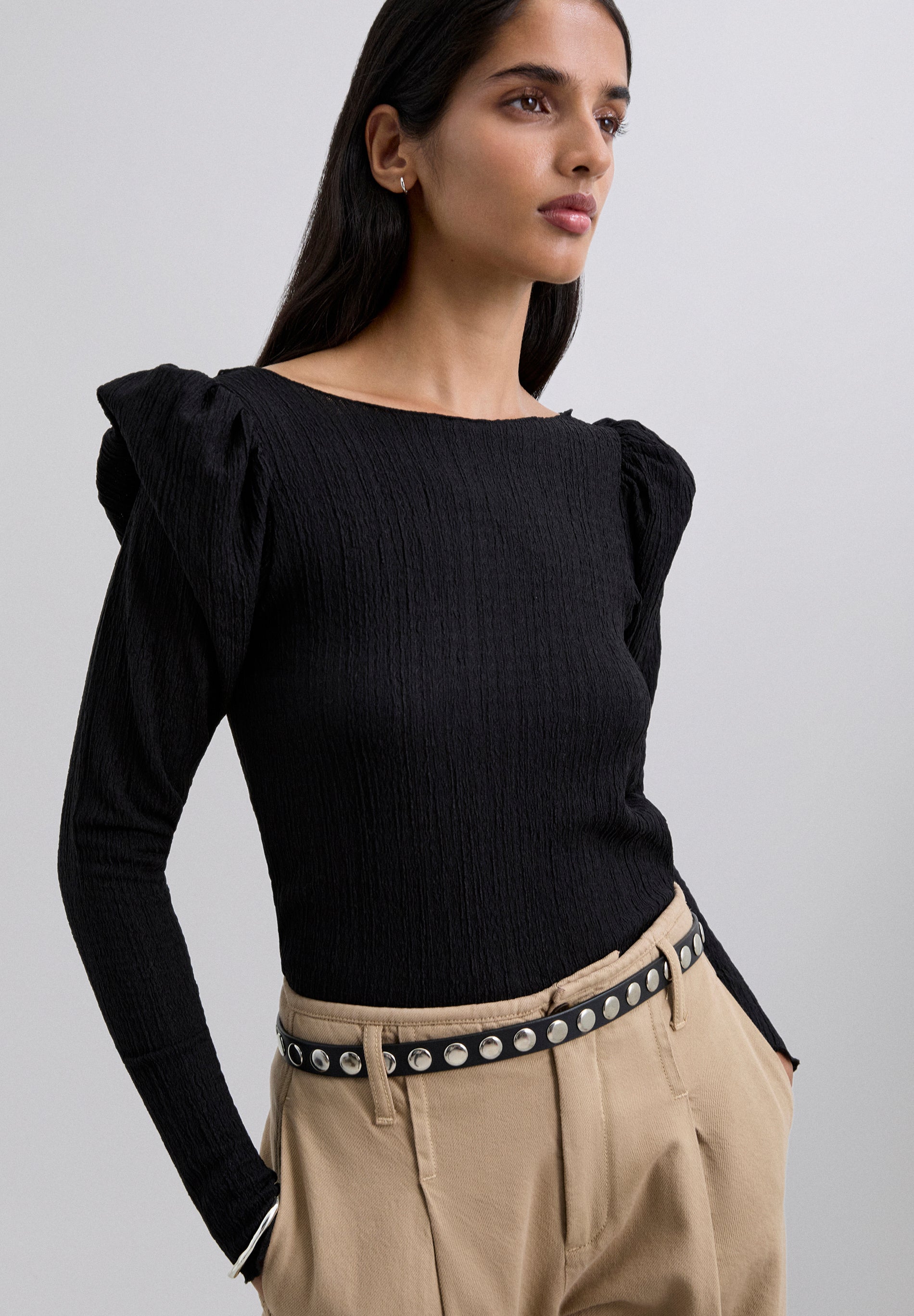 SCWRINKLE PUFF LS TEE