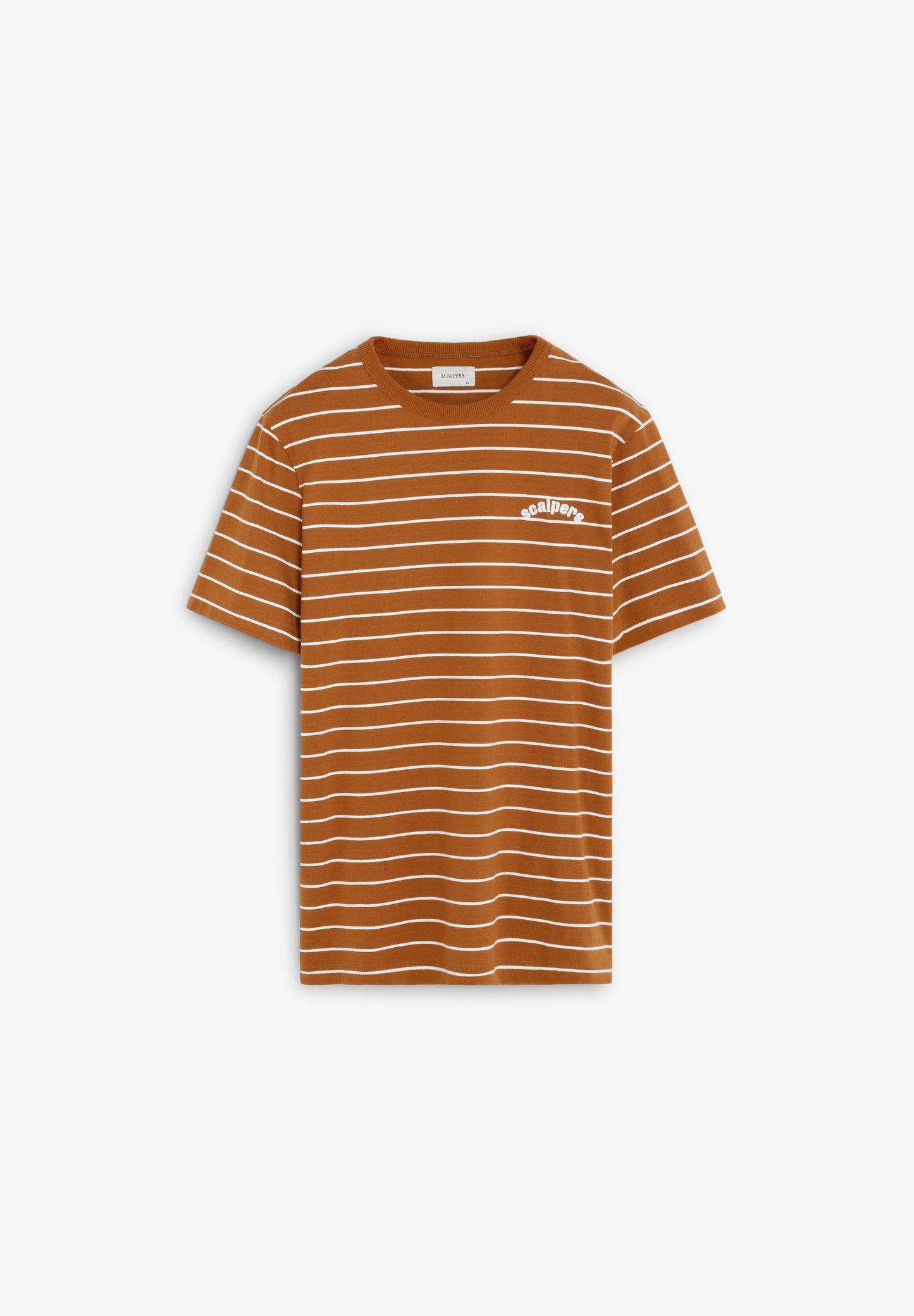 POLERA ESTAMPADA RAYAS LOGO