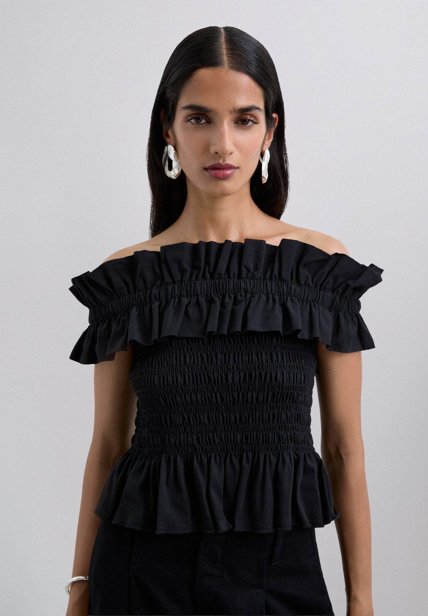 TOP FRUNCE VOLANTES ABEJA