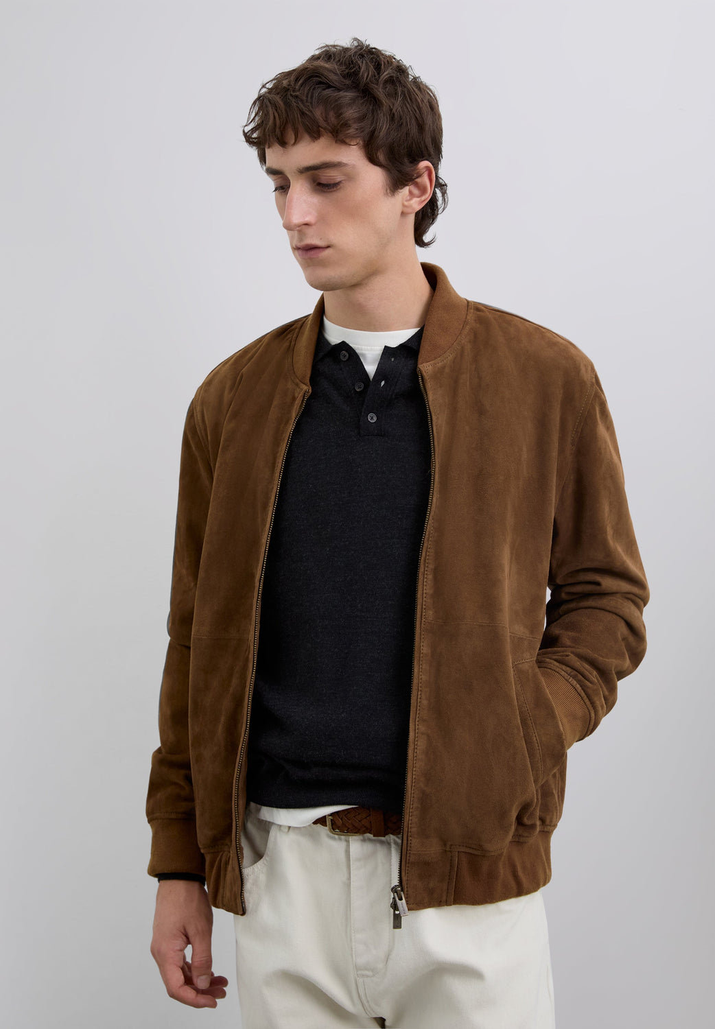 CHAQUETA BOMBER PIEL - Scalpers