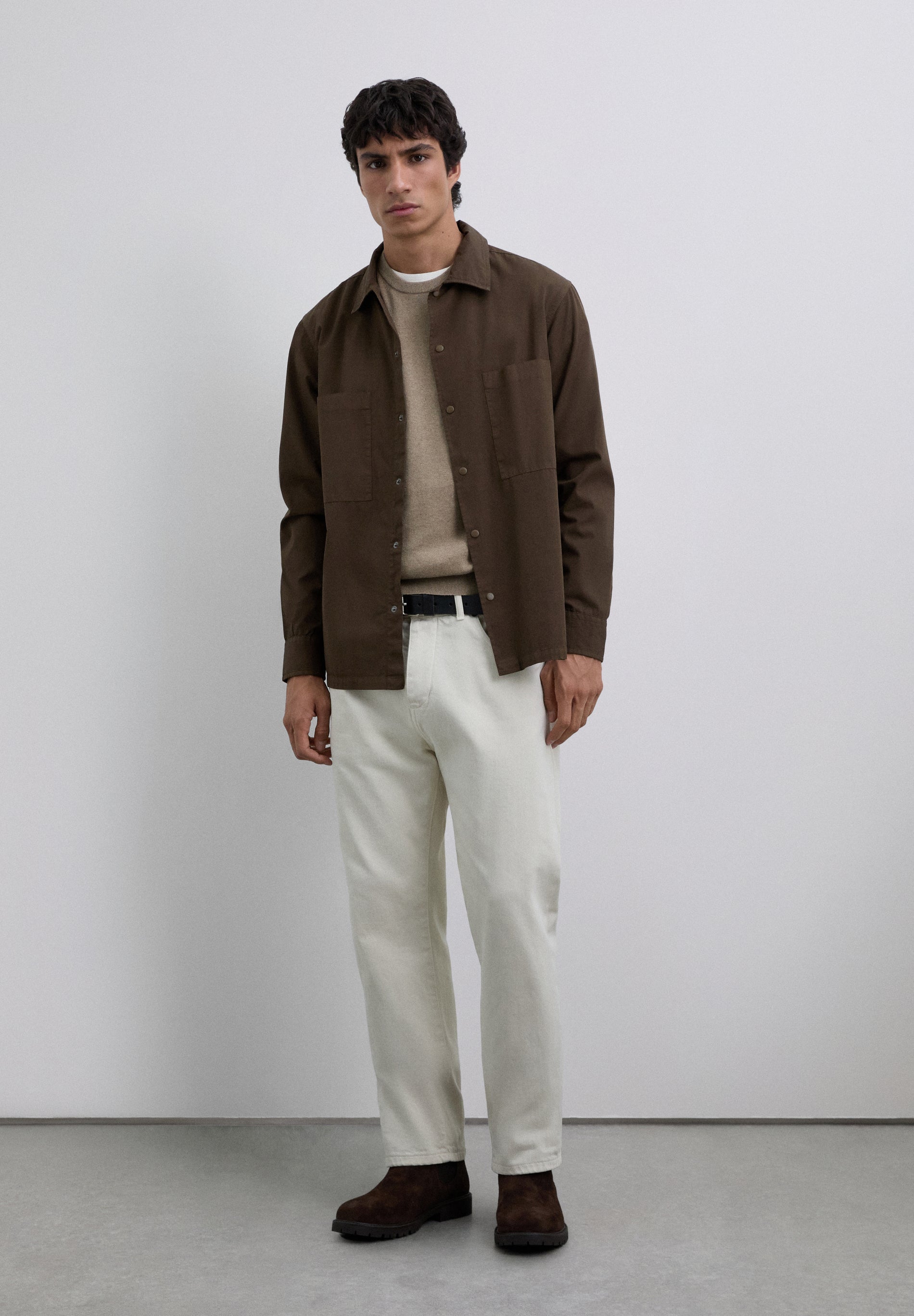 CHALECO PUNTO MANGA LARGA ALGODÓN