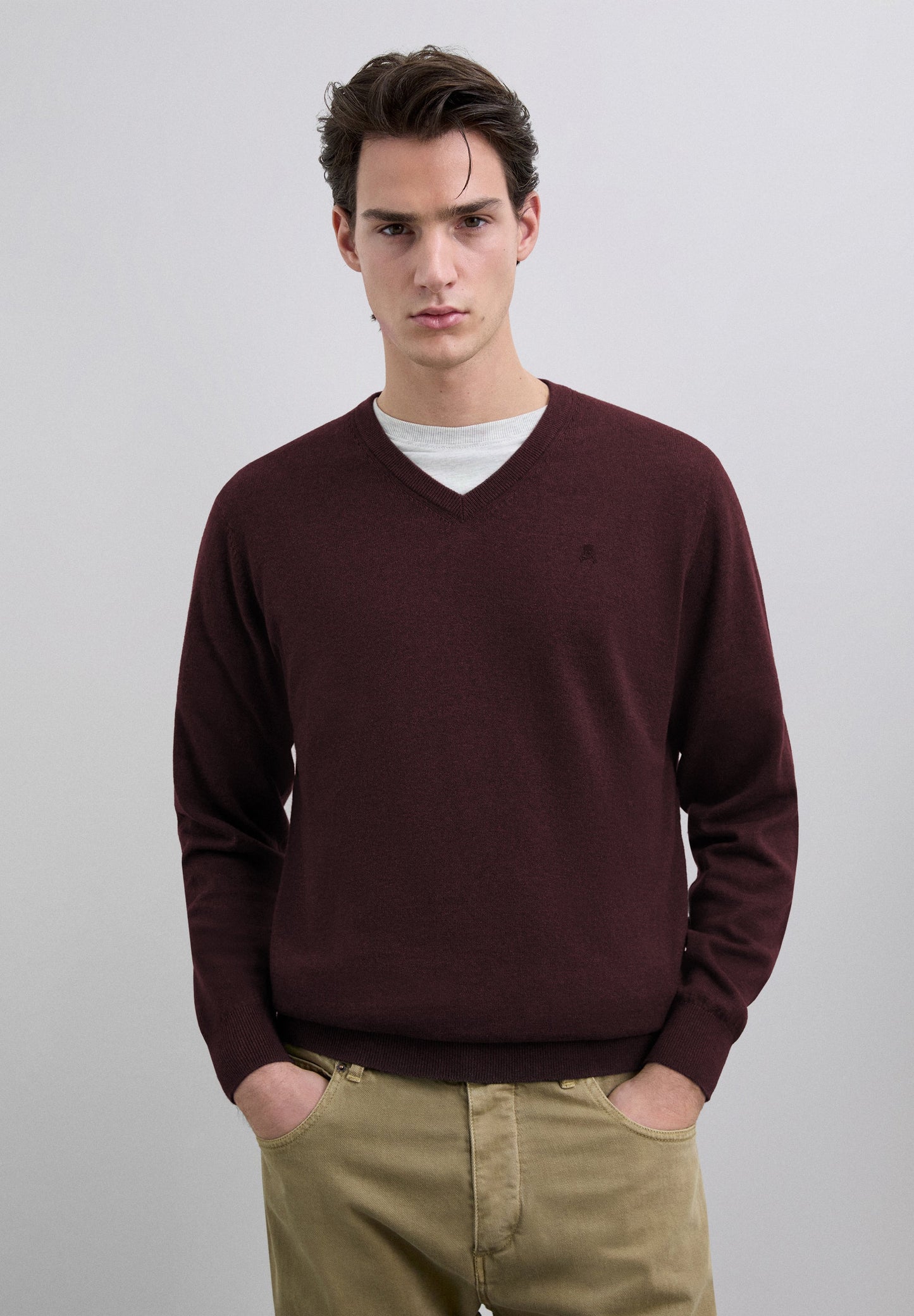 JERSEY PUNTO CUELLO PICO ALGODÓN