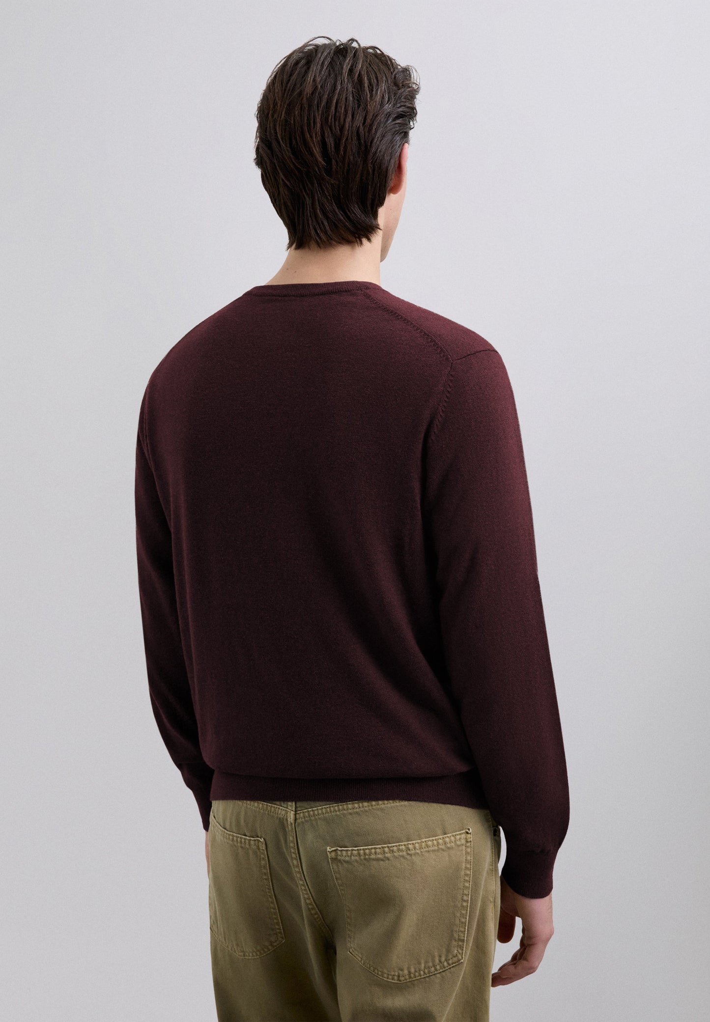 CHALECO PUNTO CUELLO PICO ALGODÓN