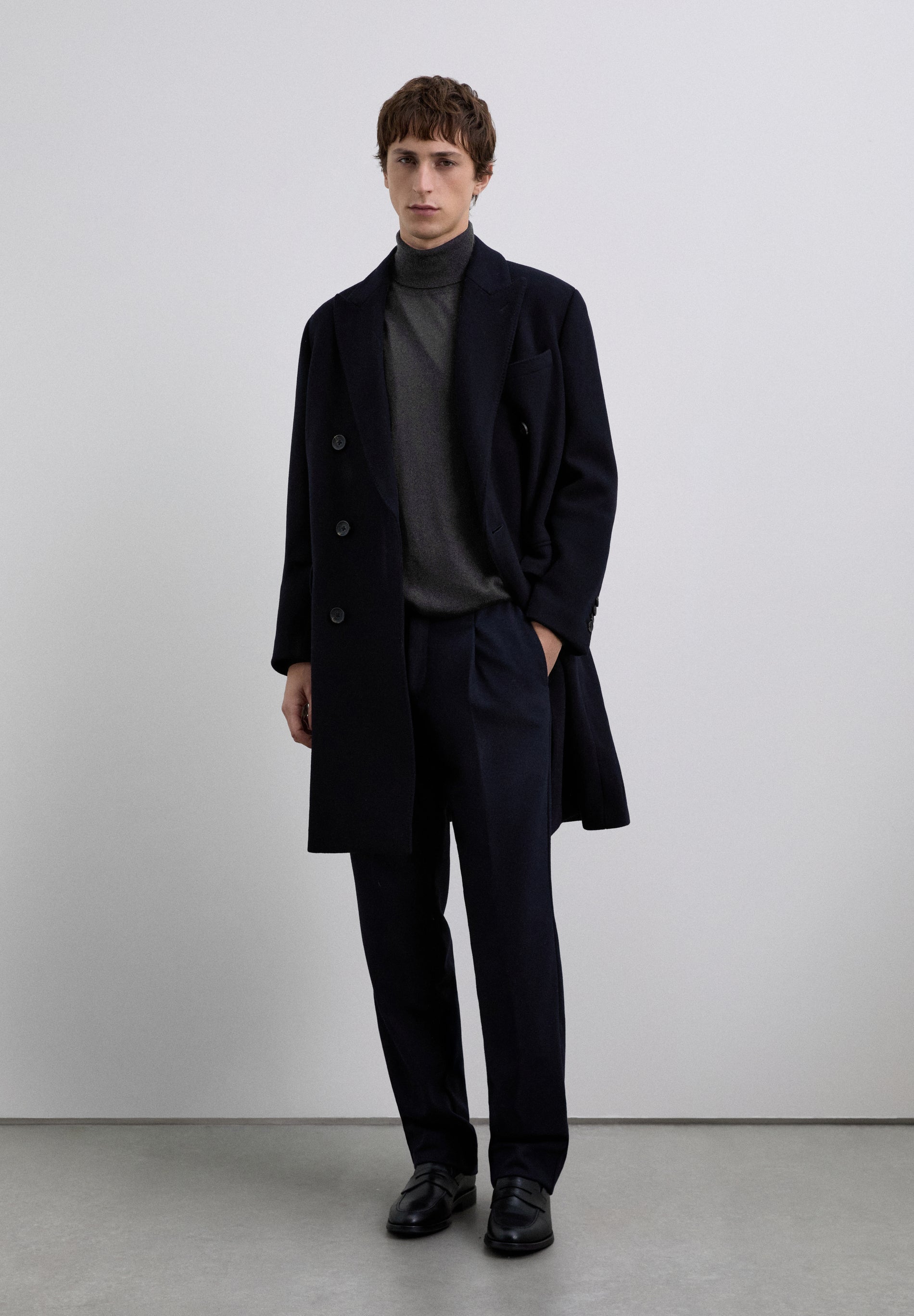 CHALECO LANA CUELLO VUELTO